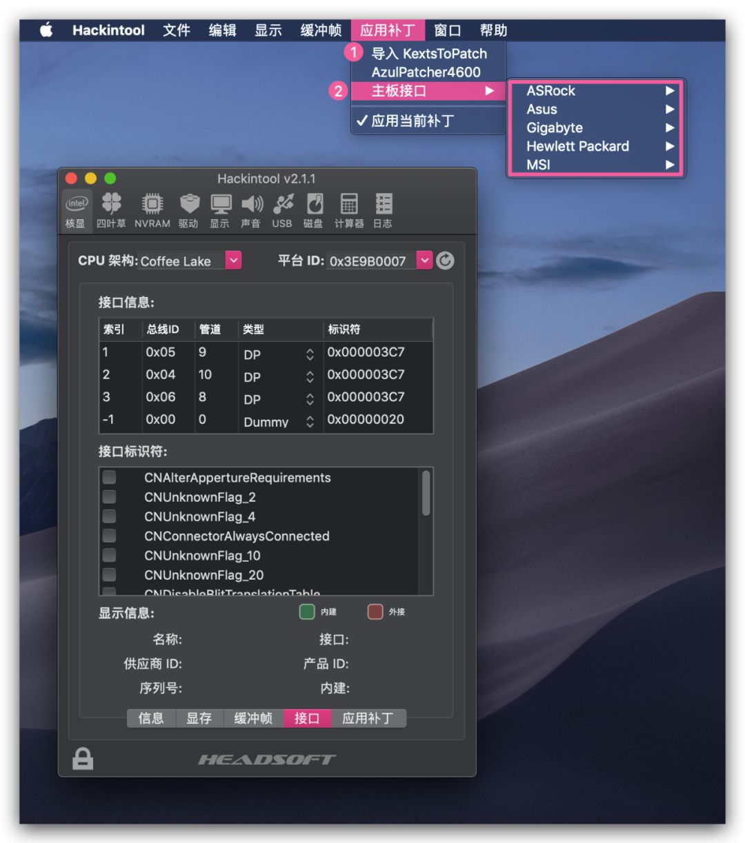 Hackintool使用教程及插入姿势