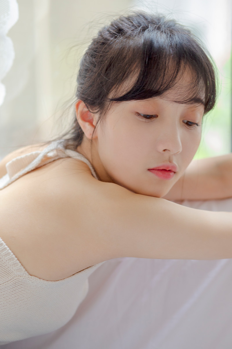 落日余晖-唯美女生