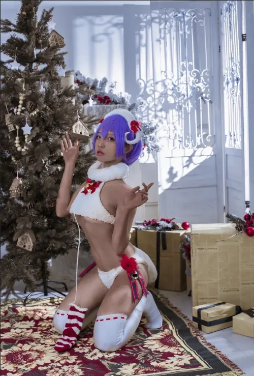 圣诞节cosplay美女性感圣诞装写真图片