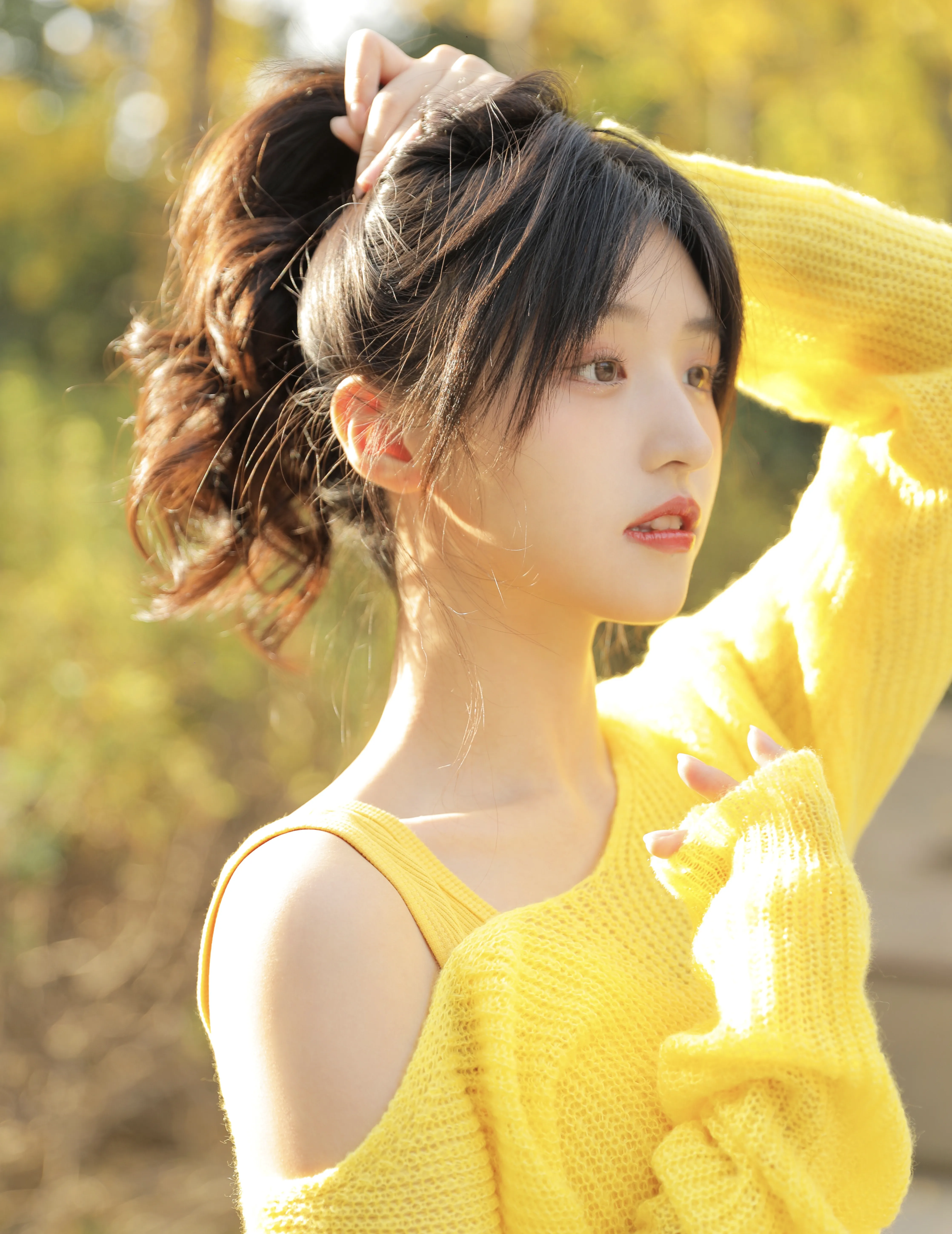 想在秋天储存浪漫-唯美女生