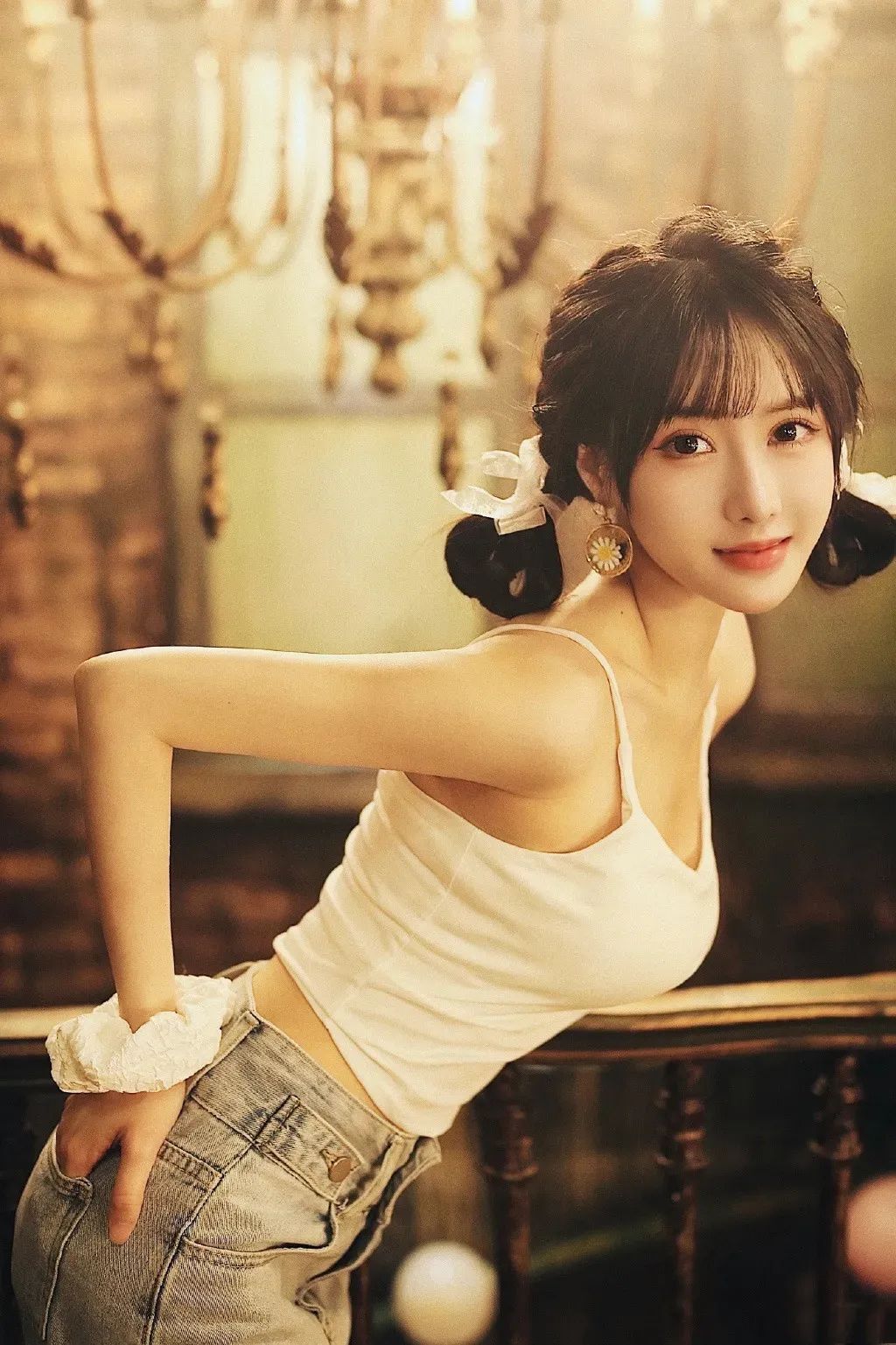 温果希，甜美的双马尾小姐姐