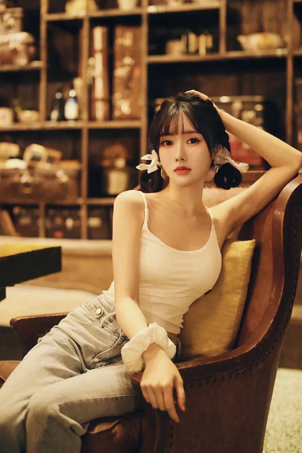 温果希，甜美的双马尾小姐姐