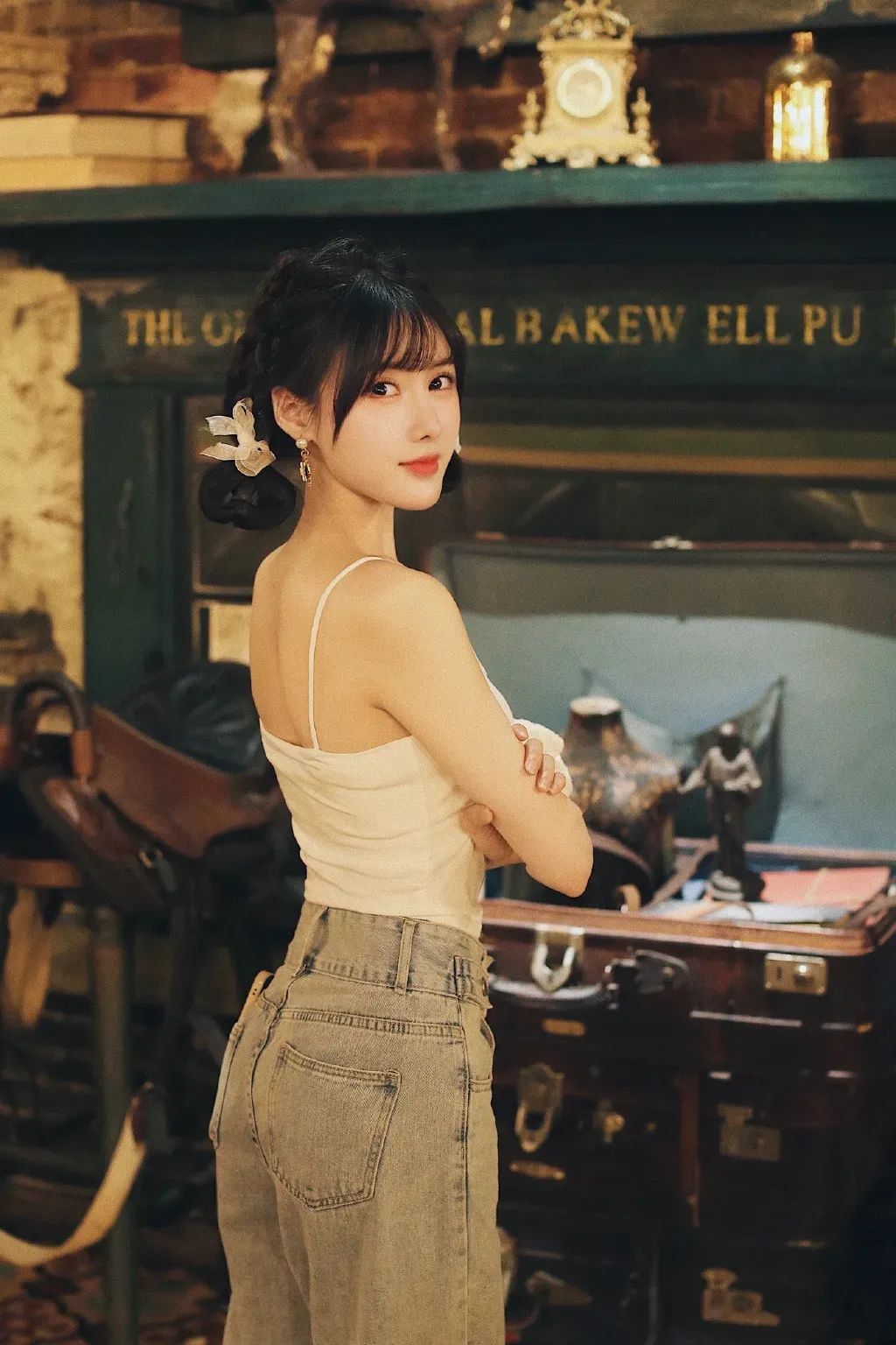温果希，甜美的双马尾小姐姐