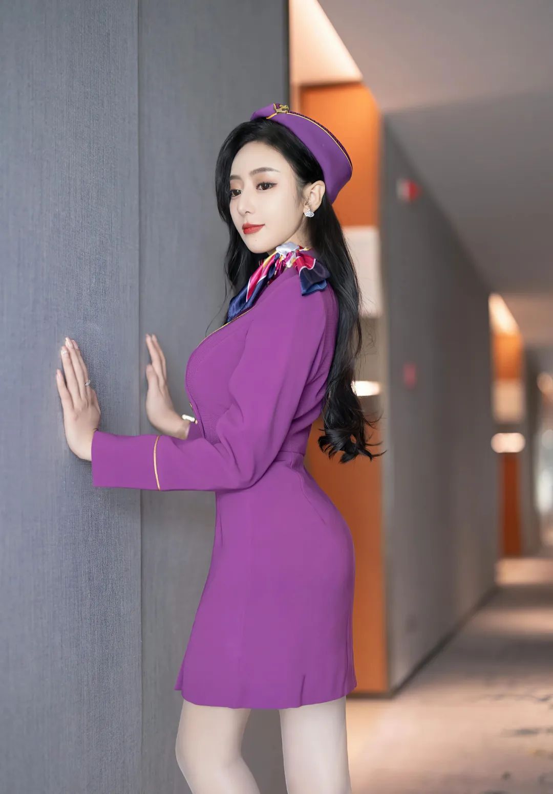 今日模特写真推荐·王馨瑶yanni空姐制服