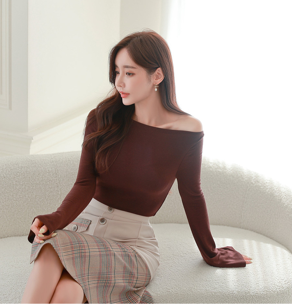 240327_RO更新(糖浆红酒暗调方格斜衩淑女裙)