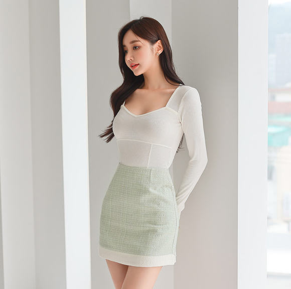 240331_RO更新(天使翠绿荧草文艺法兰西短裙)