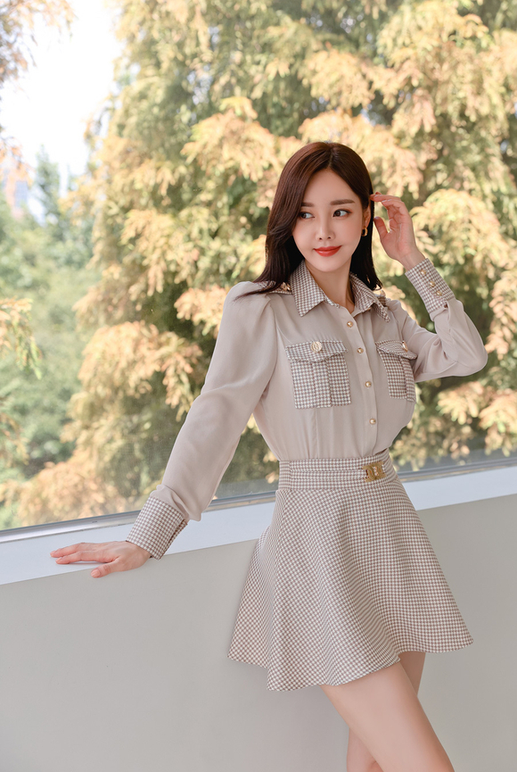 240108_RO更新(凄美枯叶蝶淡棕细网纹百褶裙)