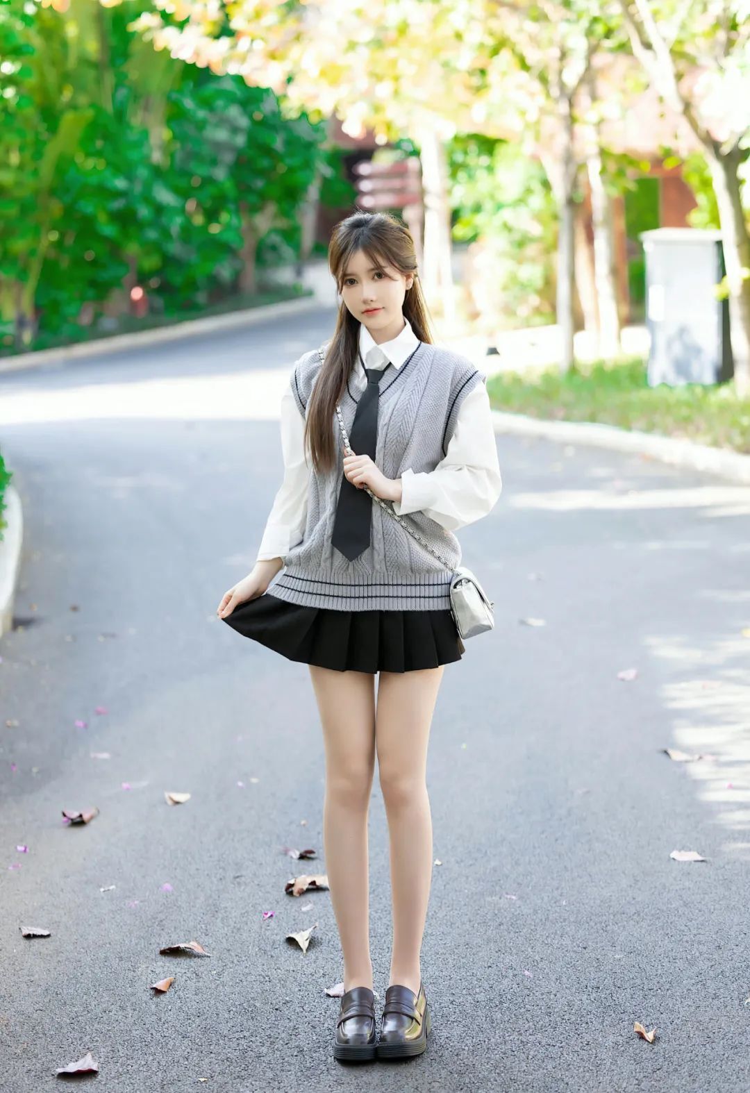 美桃酱JK短裙清纯女神