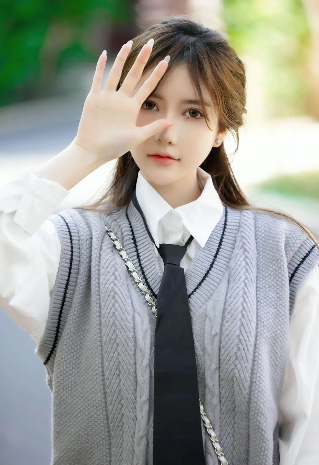 美桃酱JK短裙清纯女神
