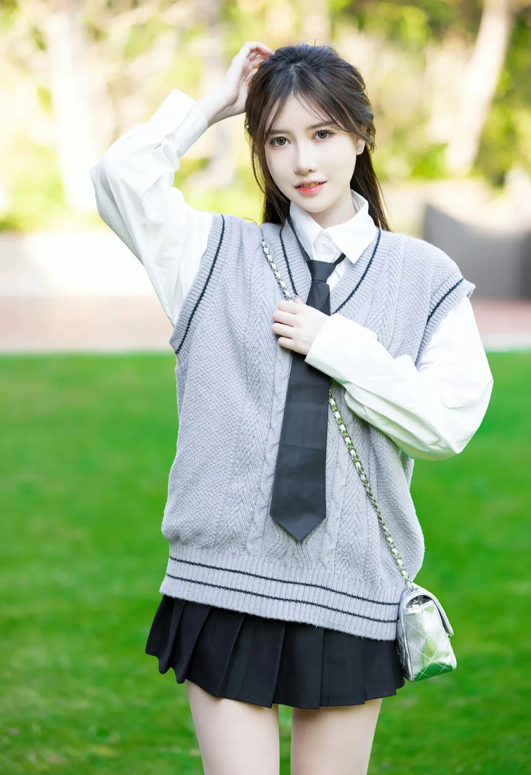 美桃酱JK短裙清纯女神