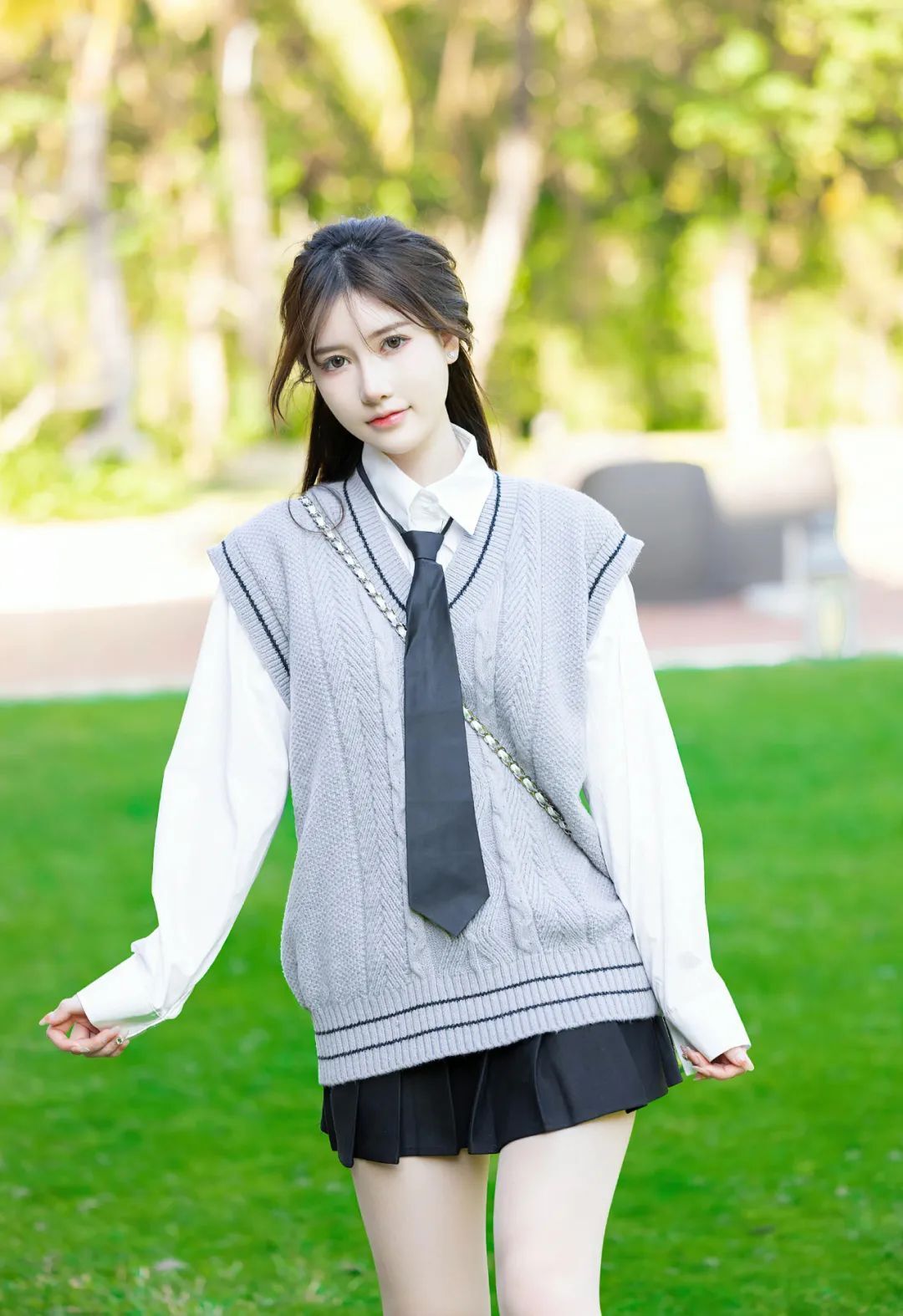 美桃酱JK短裙清纯女神