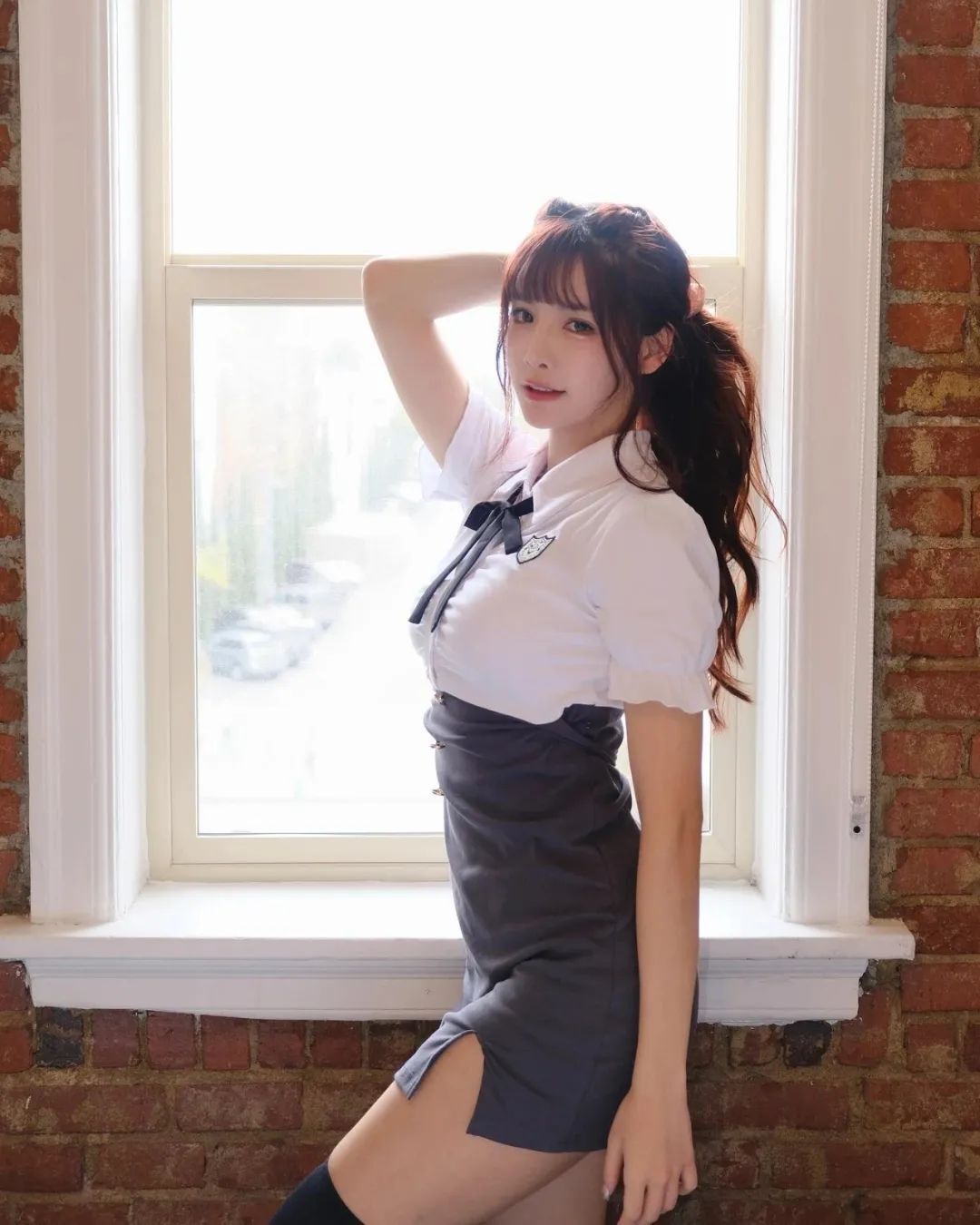 黑丝短裙！这身材堪称极品！台妹鲨我！
