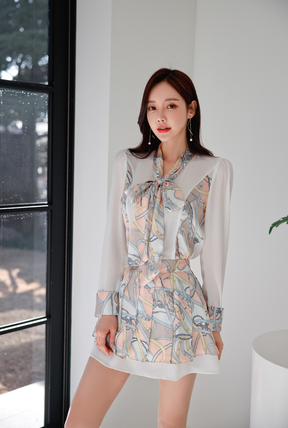 230419_RO更新(铅黄俏皮乖甜锁链层叠百褶裙)