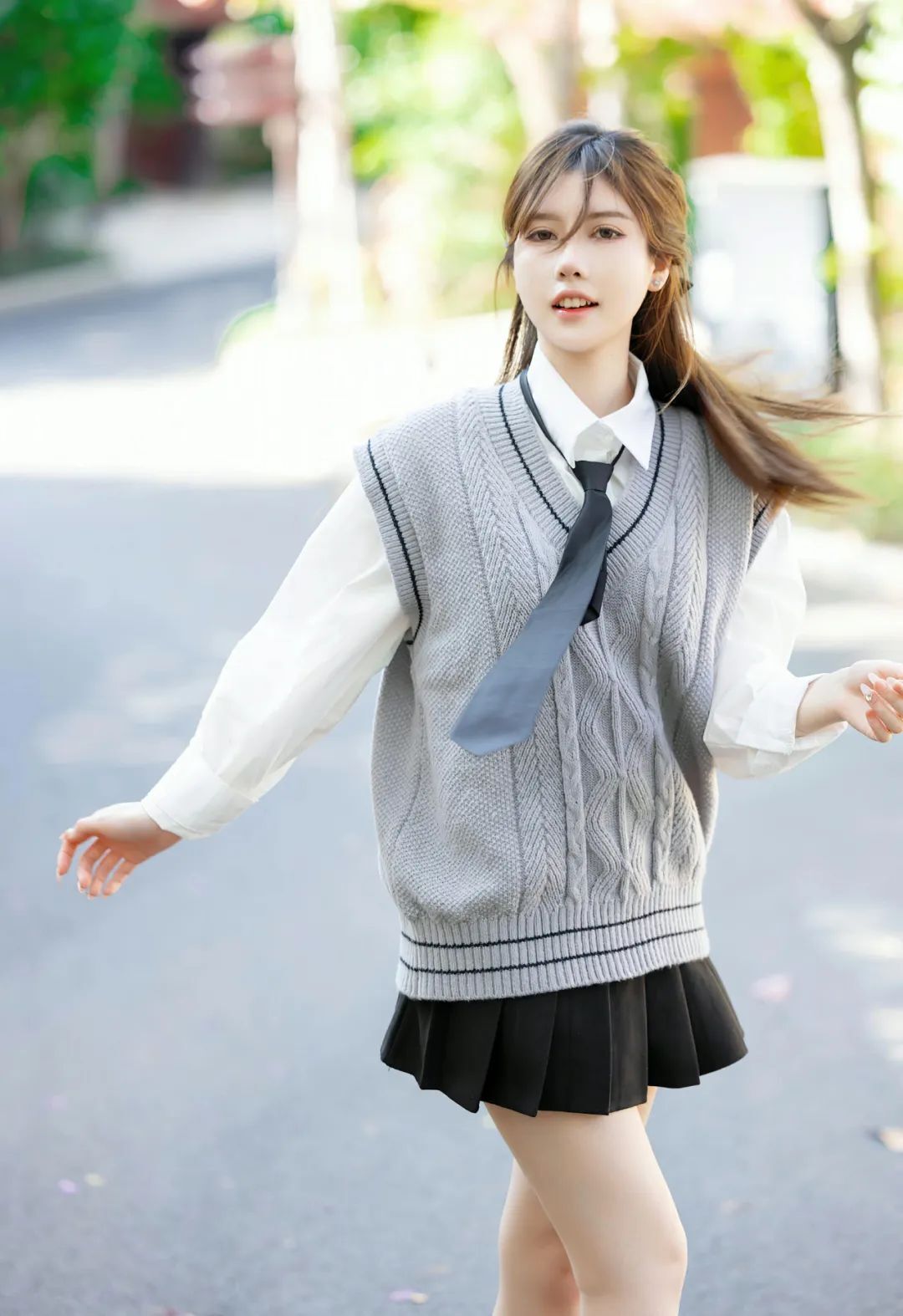 美桃酱JK短裙清纯女神