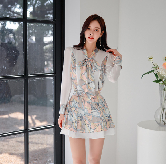 230419_RO更新(铅黄俏皮乖甜锁链层叠百褶裙)