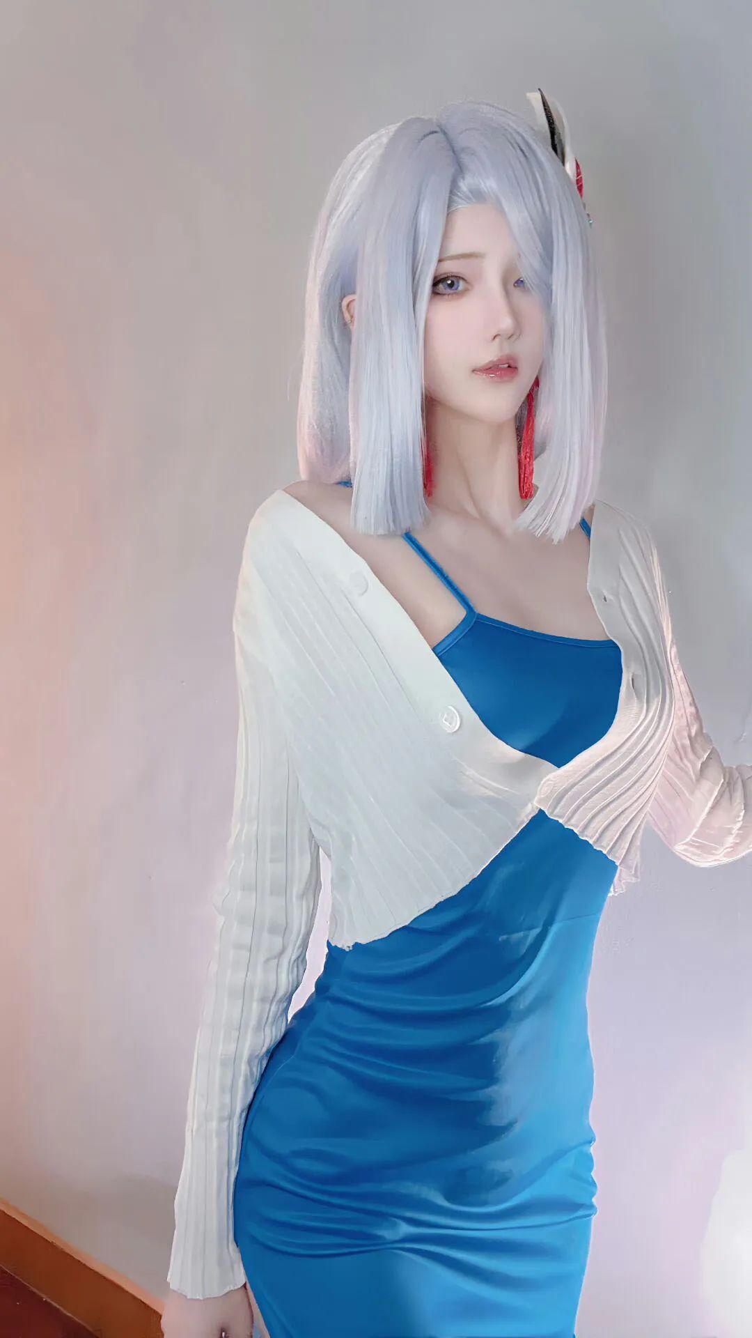 原神cos：裸足+泳装，大草神太漂亮了！旗袍神子，和服绫华，包臀裙申鹤真御！