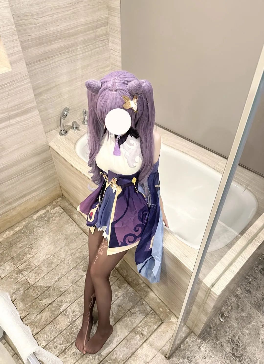 原神cos：白丝+花嫁，八重神子太御了！女仆刻晴，制服甘雨，旗袍申鹤绝美！