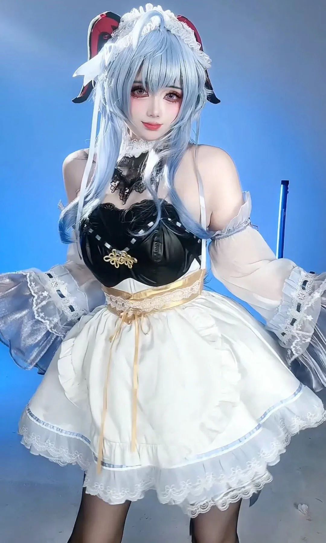 原神cos：白丝+花嫁，八重神子太御了！女仆刻晴，制服甘雨，旗袍申鹤绝美！