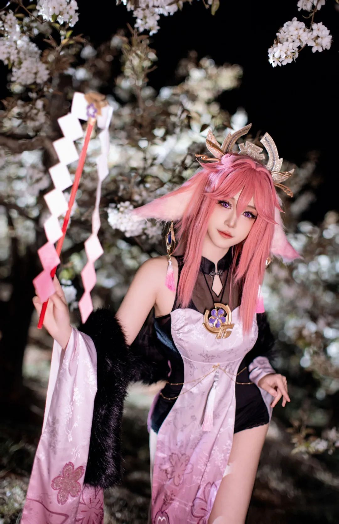 原神cos：年轻时期的萍姥姥太漂亮了！花嫁神子真顶！小草神终于长大了！