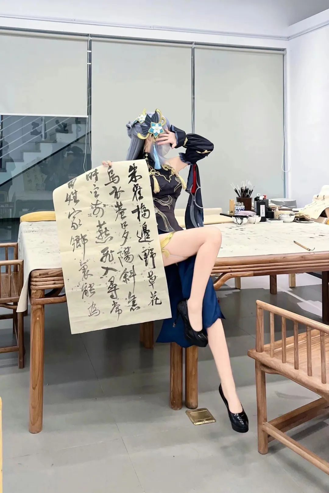 原神cos：裸足+女仆装，甘雨太可爱了！泳装绫华，黑丝雷神太顶级了！