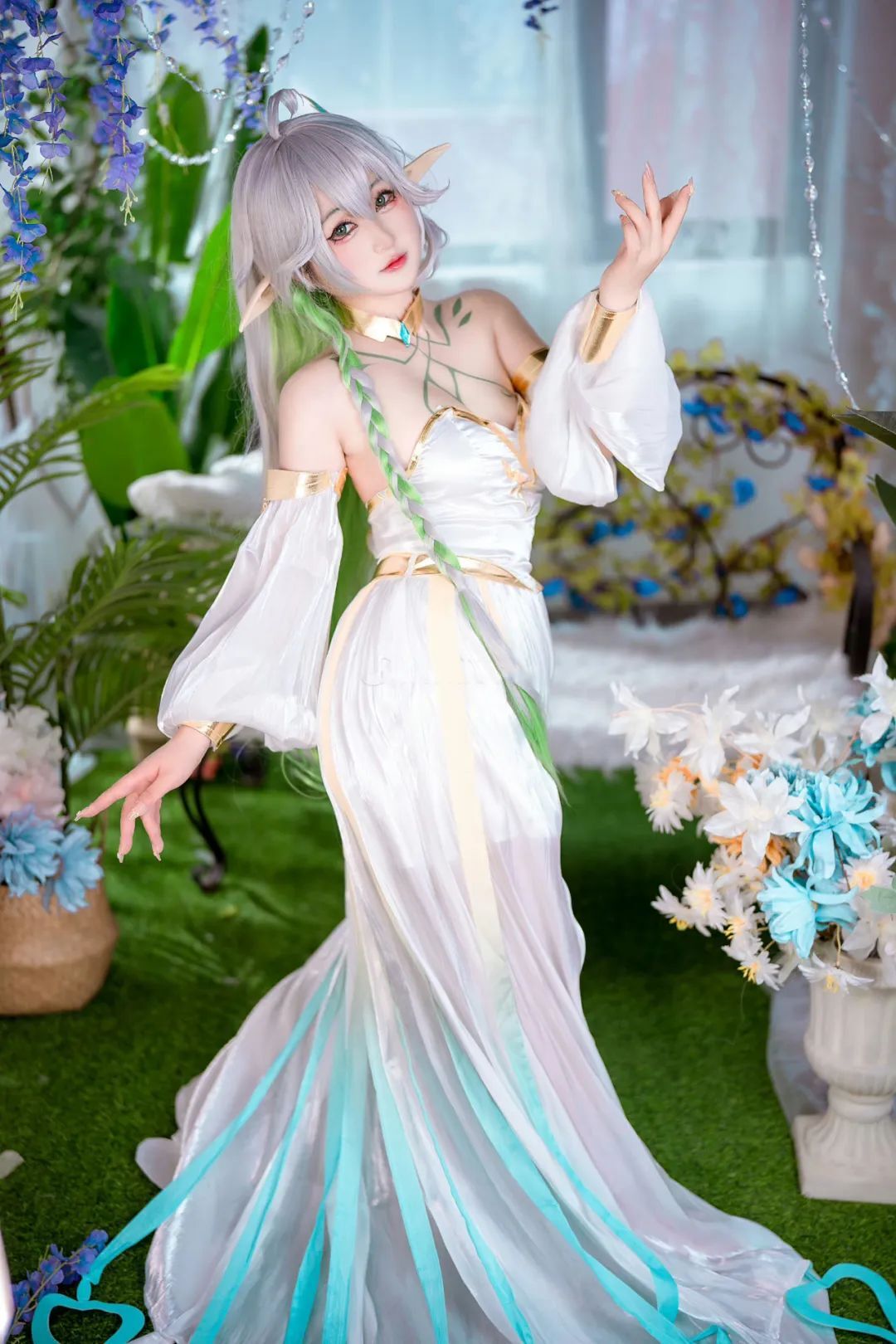 原神cos：白丝+女仆装，刻晴太清凉了！心海花嫁超赞！申鹤黑色旗袍真顶级！