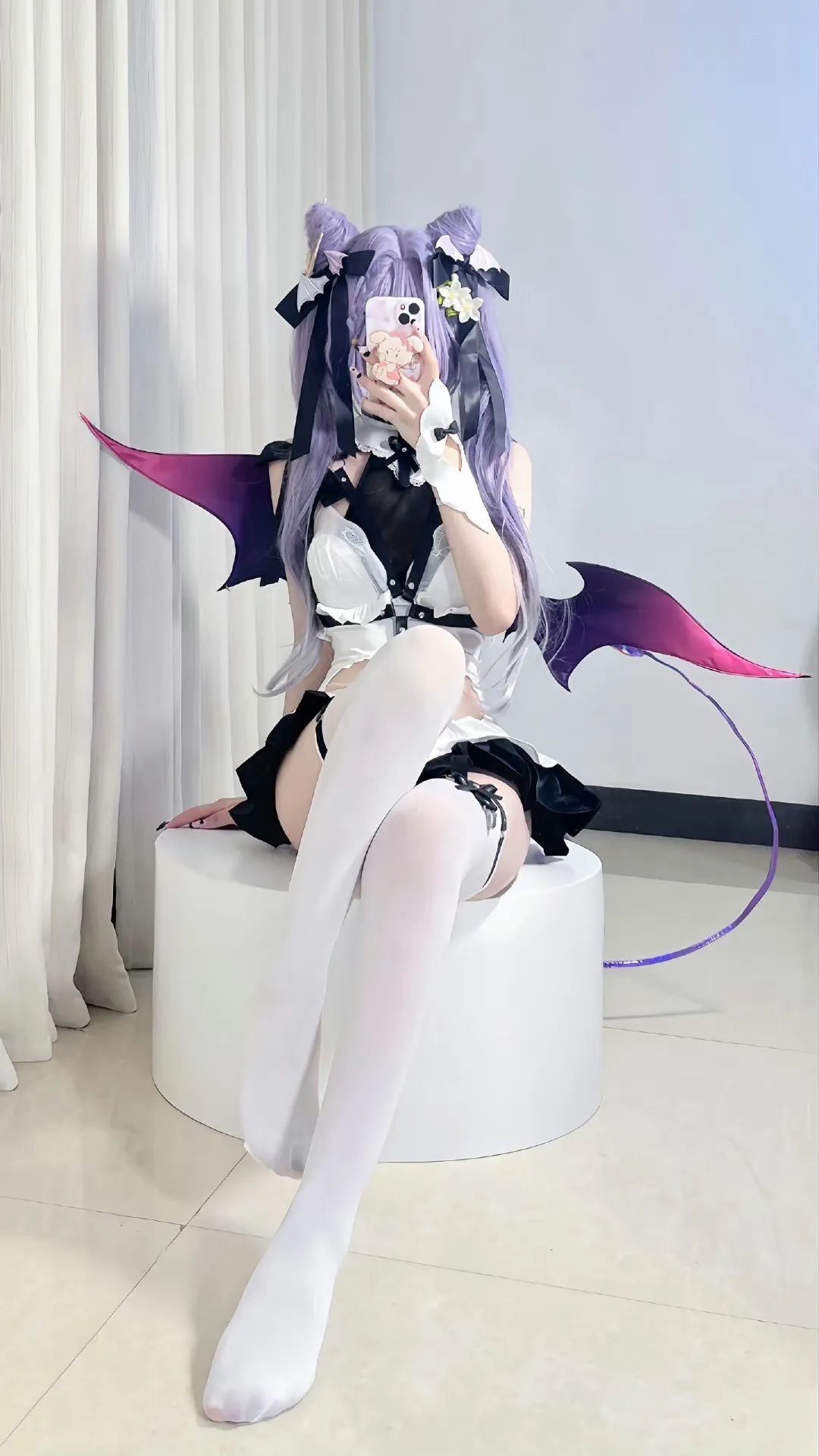 原神cos：单边白丝+婚纱，八重让人狂喜！魅魔刻晴，修女甘雨，雷神太顶了！