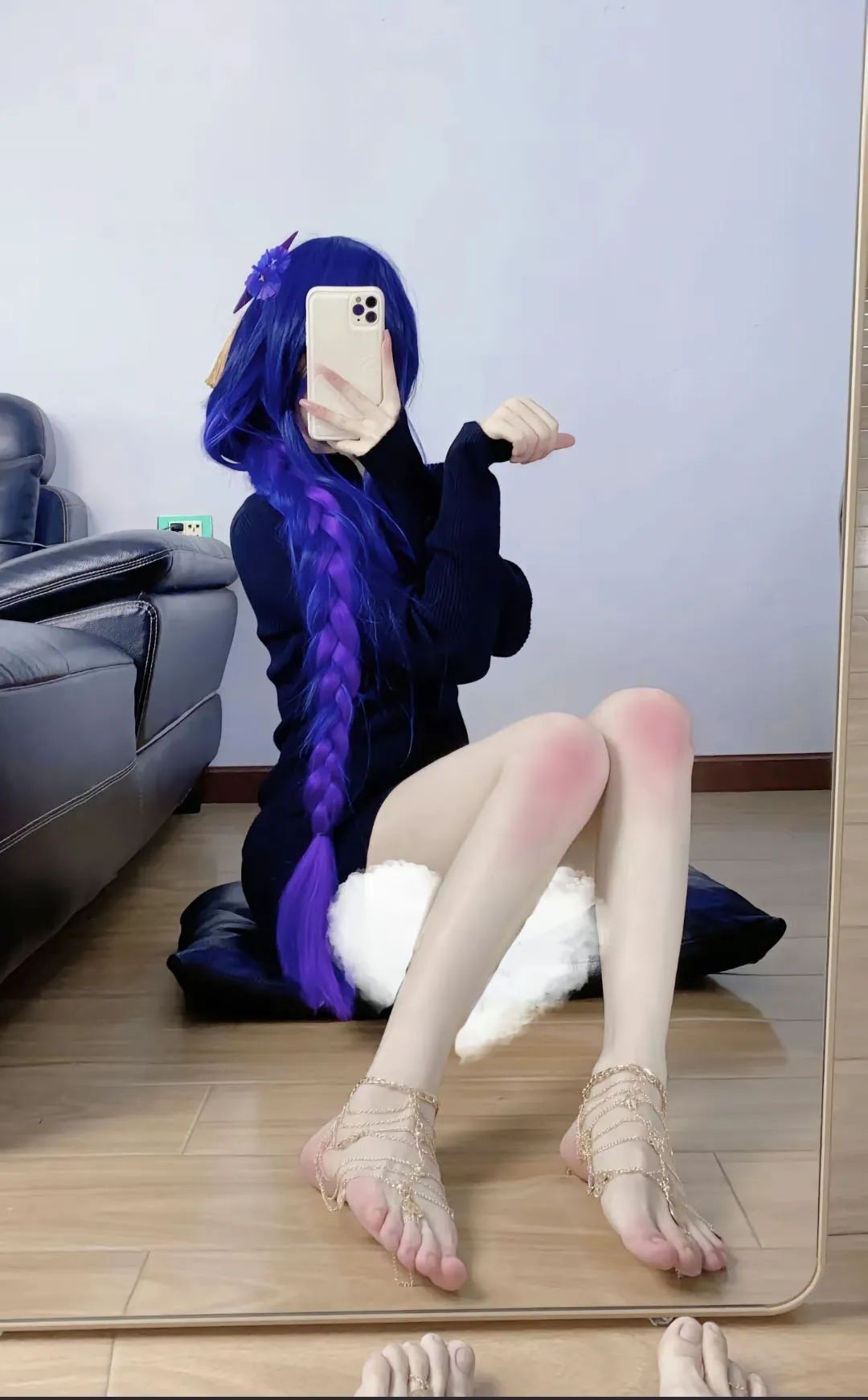 原神cos：裸足妮露让人狂喜！居家服雷神太顶了！八重神子手拿AK47！
