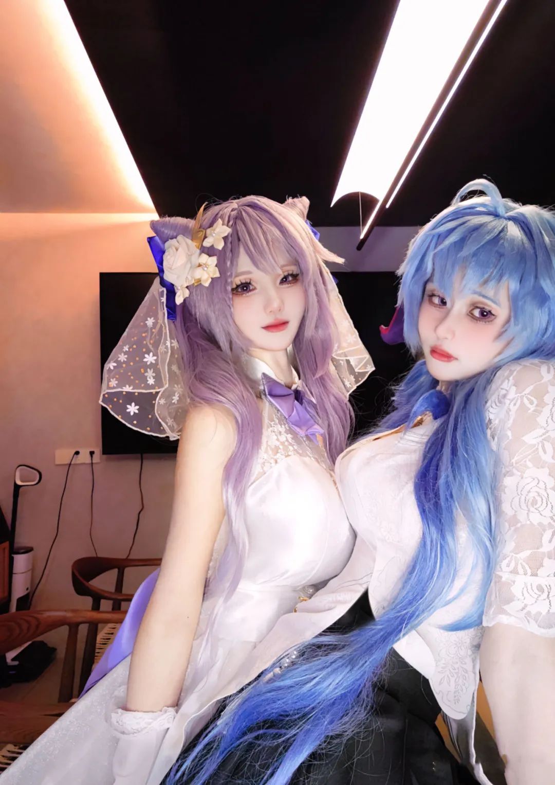 原神cos：JK绫华，花嫁甘雨刻晴美爆！抹胸小洋裙心海，泳装雷神颜值太高了！