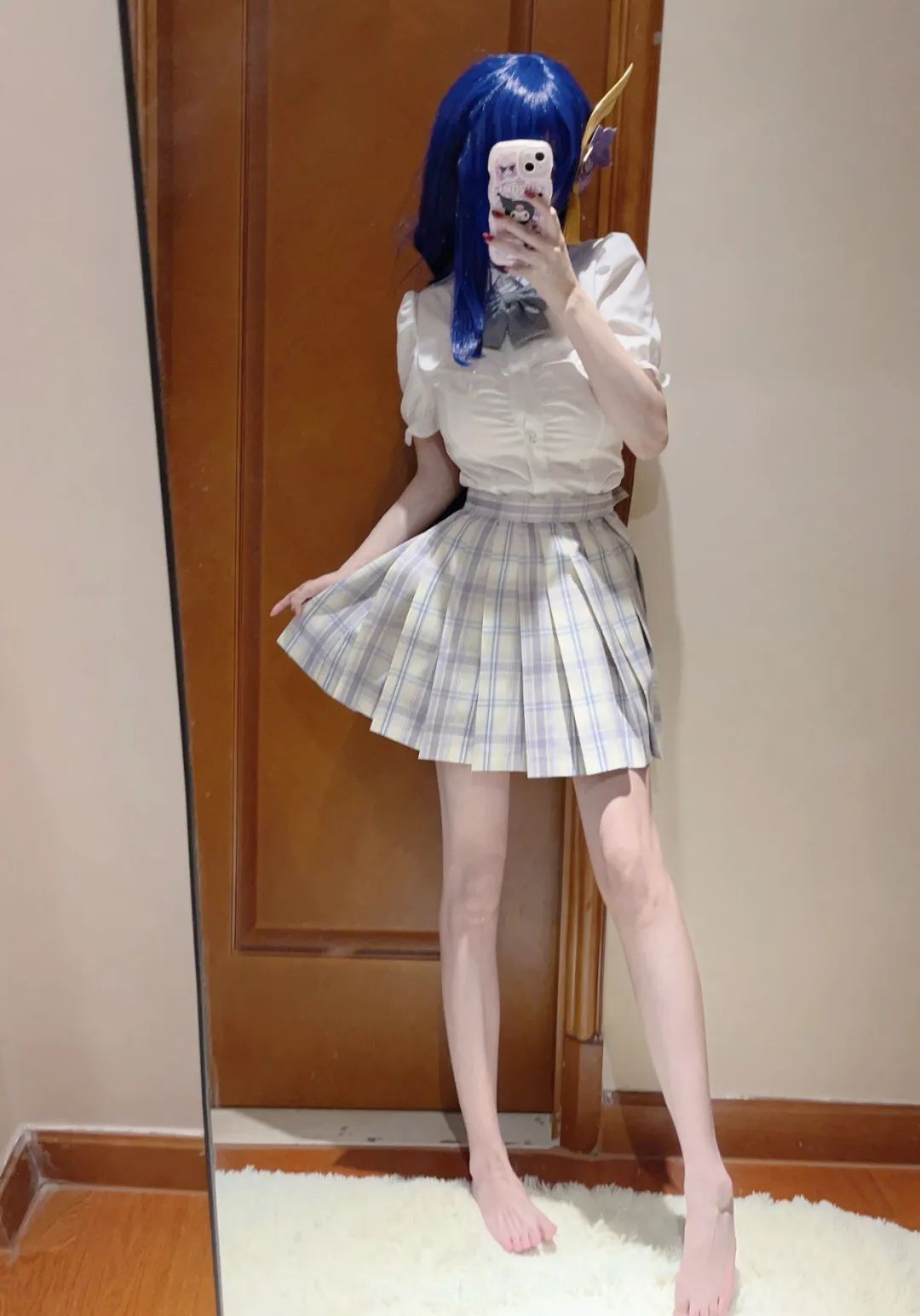 原神cos：水手服JK雷神太美了！白丝花嫁刻晴，小礼服绫华，女仆装甘雨让人狂喜！