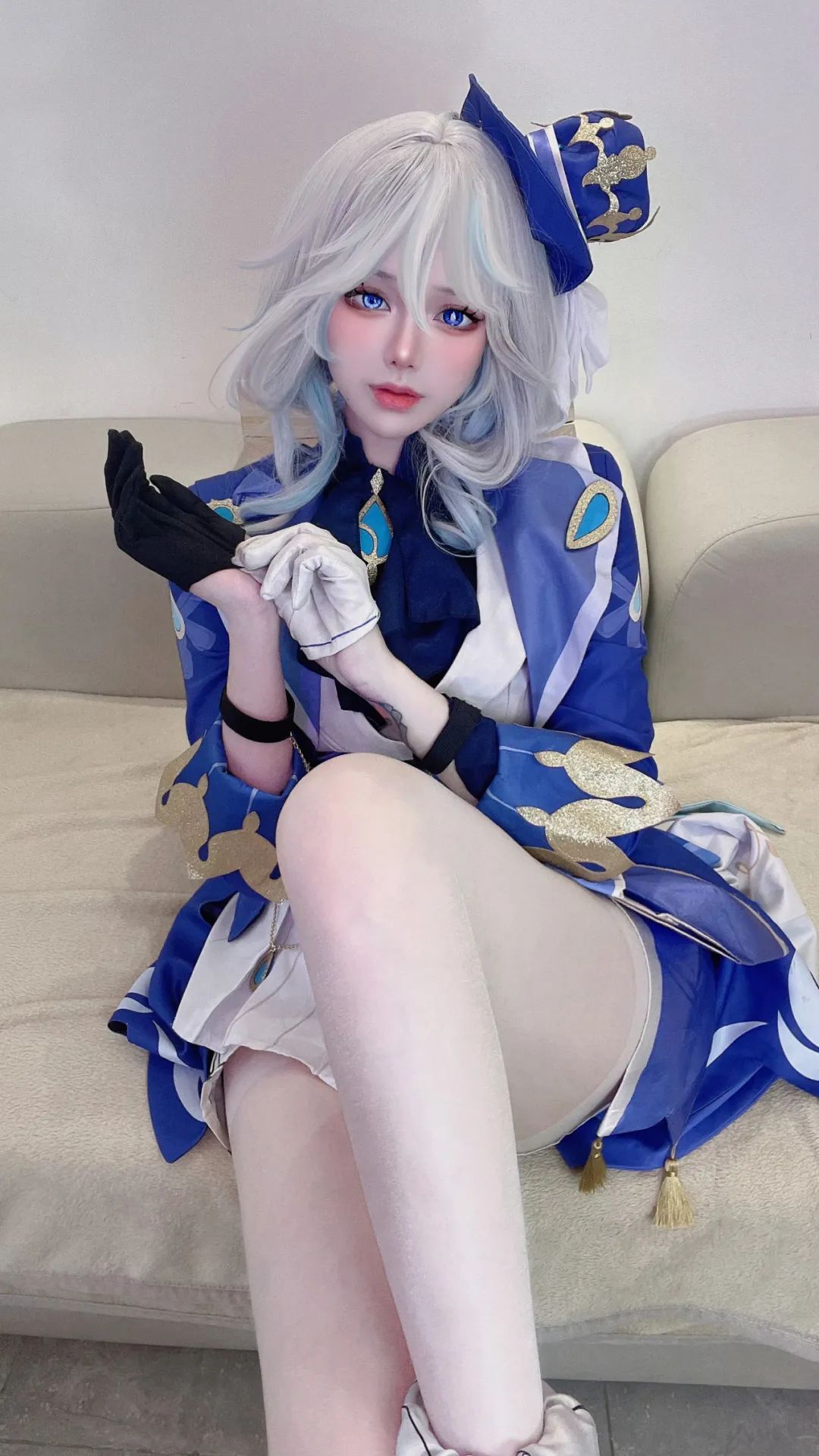 原神cos：兔女郎心海，旗袍装申鹤！白丝邪魅装刻晴！女仆装草神，制服雷神，修女装甘雨太顶了！