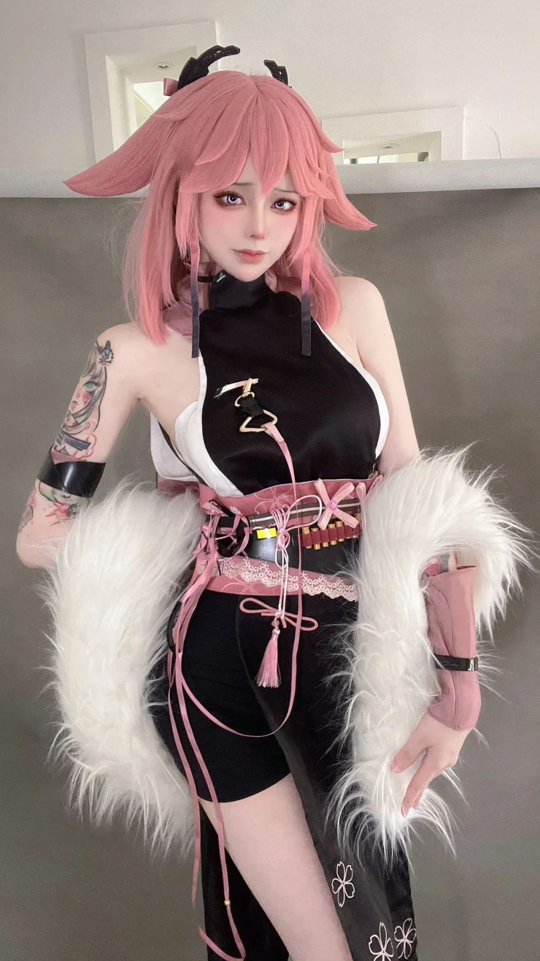 原神cos：兔女郎心海，旗袍装申鹤！白丝邪魅装刻晴！女仆装草神，制服雷神，修女装甘雨太顶了！