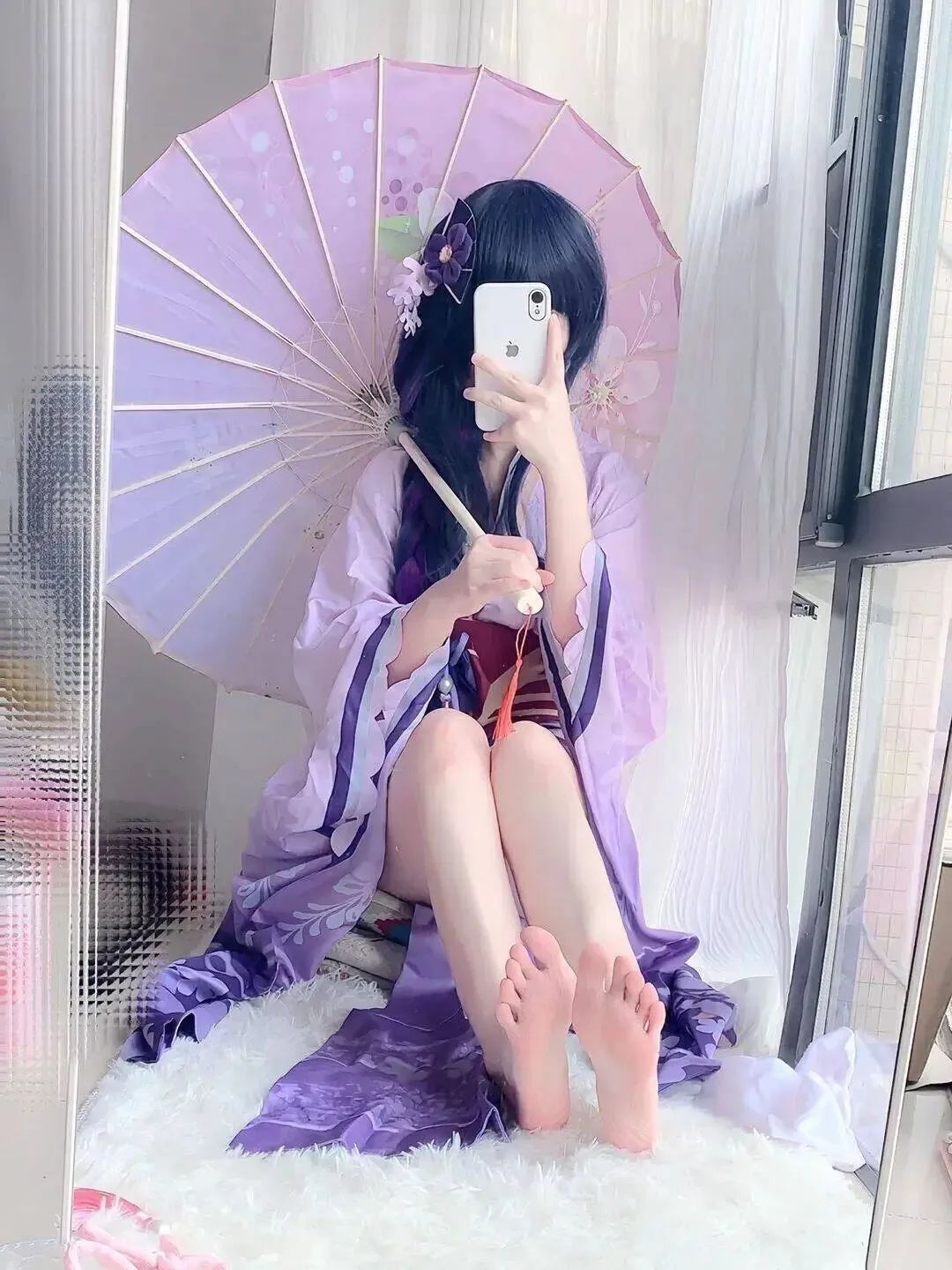原神cos：黑丝邪魅甘雨反差太大了！裸足和服雷神我爱了，黑丝旗袍申鹤，绫华小洋裙太可爱了！