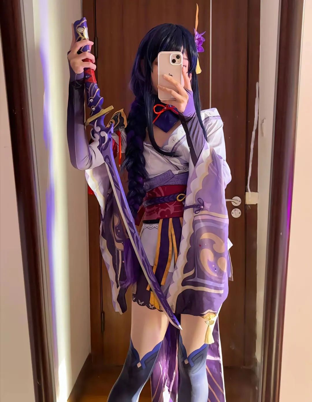 原神cos：黑丝连衣裙刻晴美出新高度！古装汉服甘雨，大草神，雷神制服，绫华女仆让人狂喜！