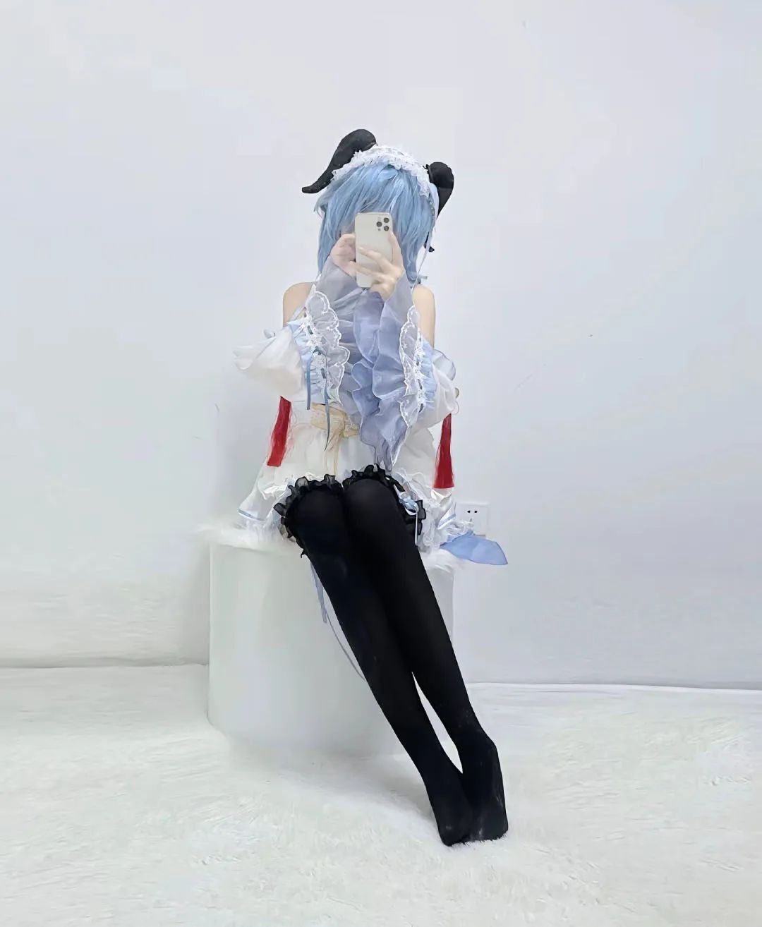 原神cos：黑丝+皮裤，兔女郎甘雨太顶了！白丝制服刻晴！女仆绫华雷神让人狂喜！黑丝旗袍申鹤！