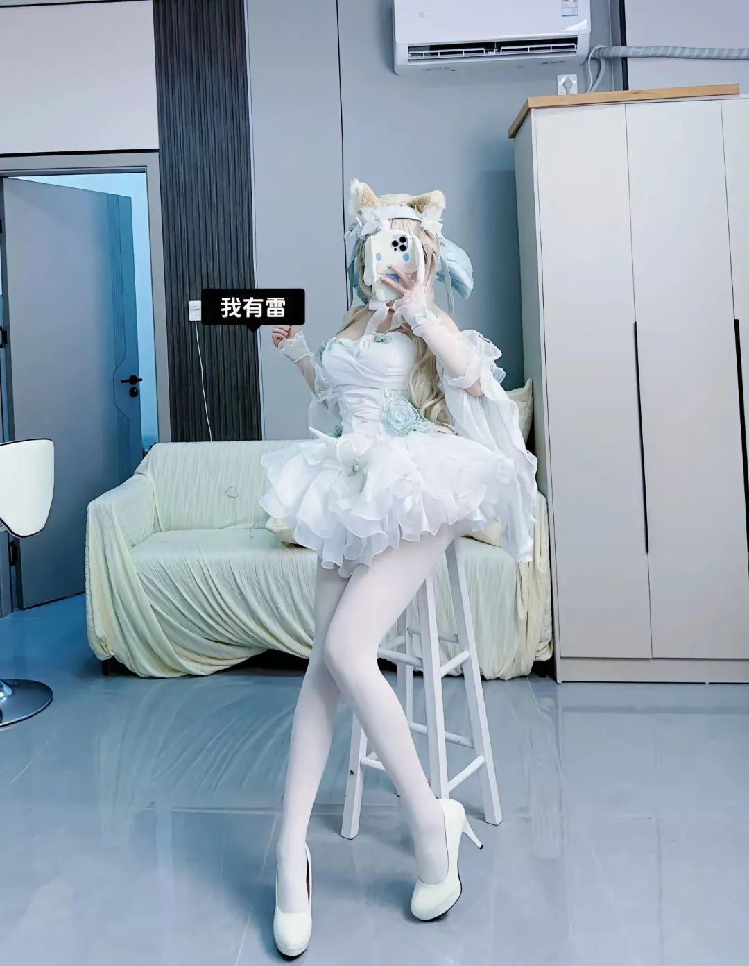 原神cos：黑丝+制服，雷神太御了！黑丝旗袍申鹤，白丝女仆雷神，婚纱刻晴，兔女郎心海谁能不爱？