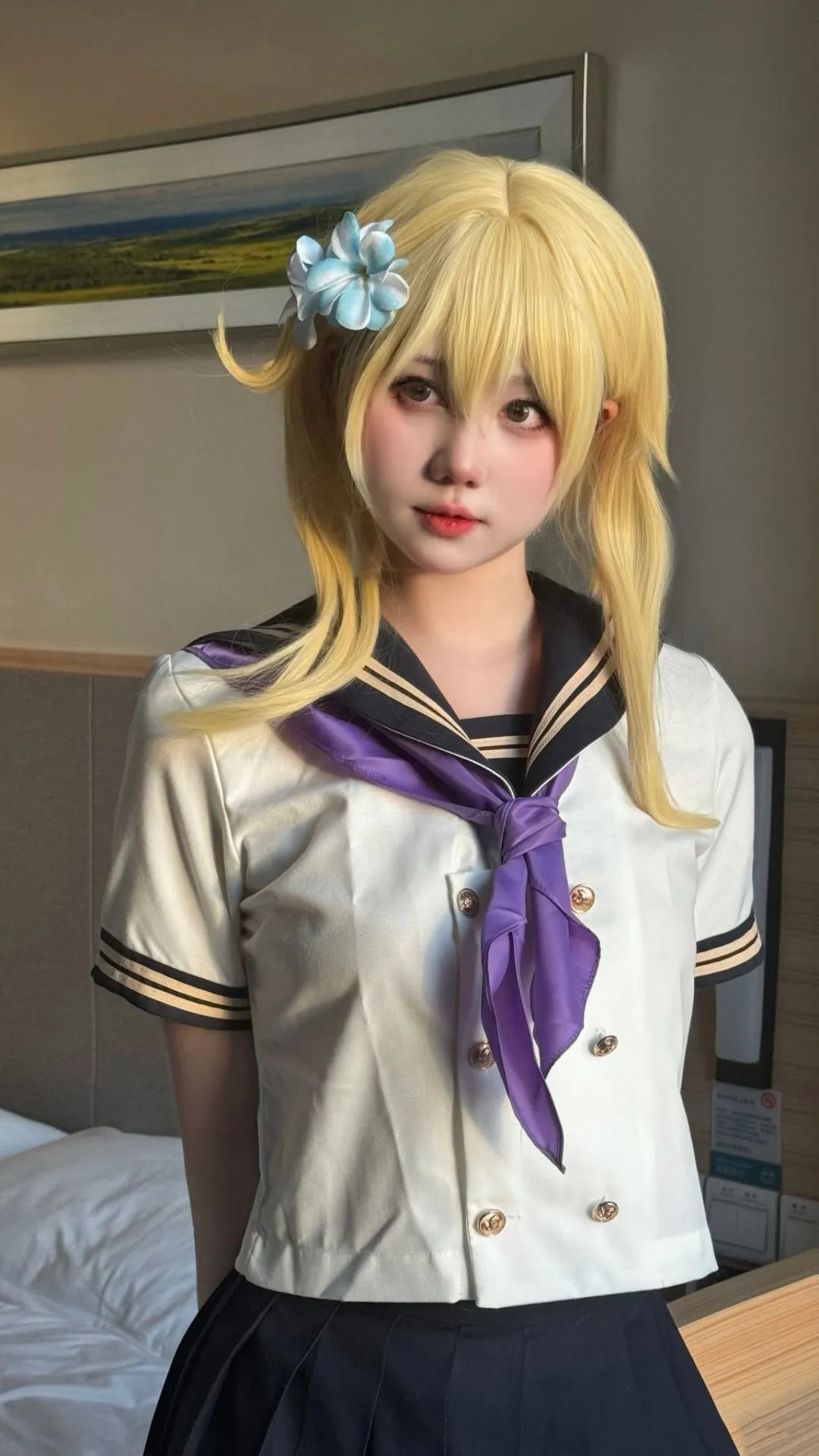 原神cos：白丝+女仆，雷神可爱爆了！泳装神子申鹤让人狂喜！白丝修女服甘雨，JK荧妹谁见过？