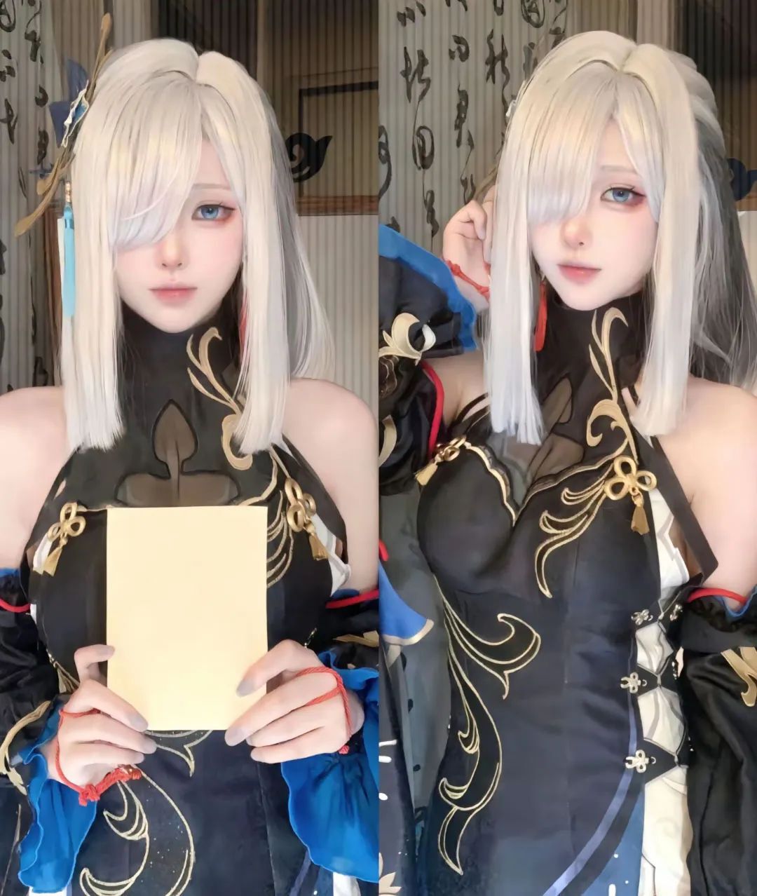 原神cos：裸足+纱裙，申鹤太成熟了！黑色和服绫华太帅气了！校服宵宫超可爱！黑丝女仆莫娜谁不爱？