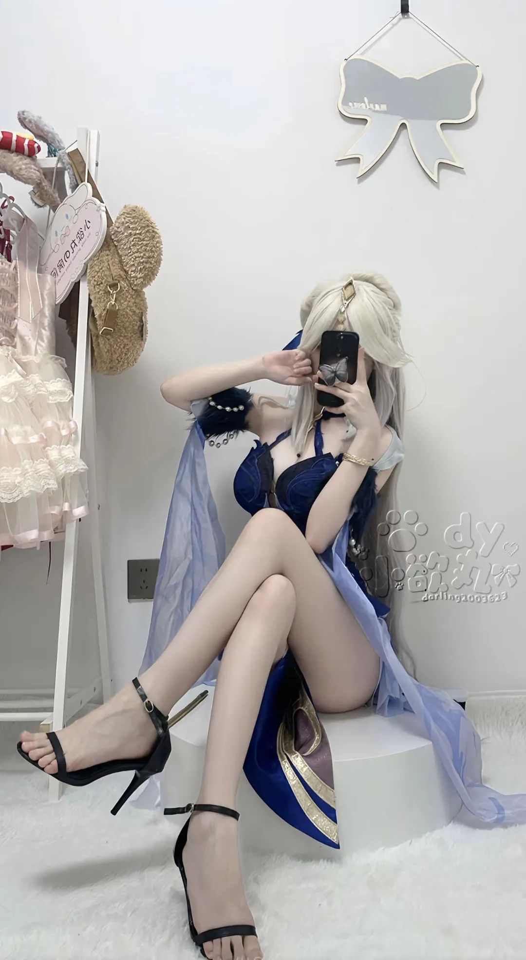 原神cos：黑丝+皮鞭，雷神化身搜查官！兔女郎甘雨太魅惑了！水手服绫华，单边白丝神子让人狂喜！