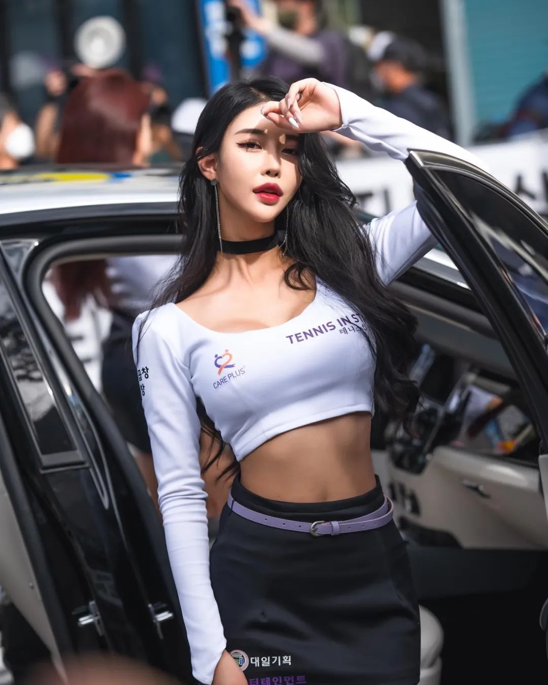 韩国车模 | 甜美长相大长腿，性感妖娆好身材！