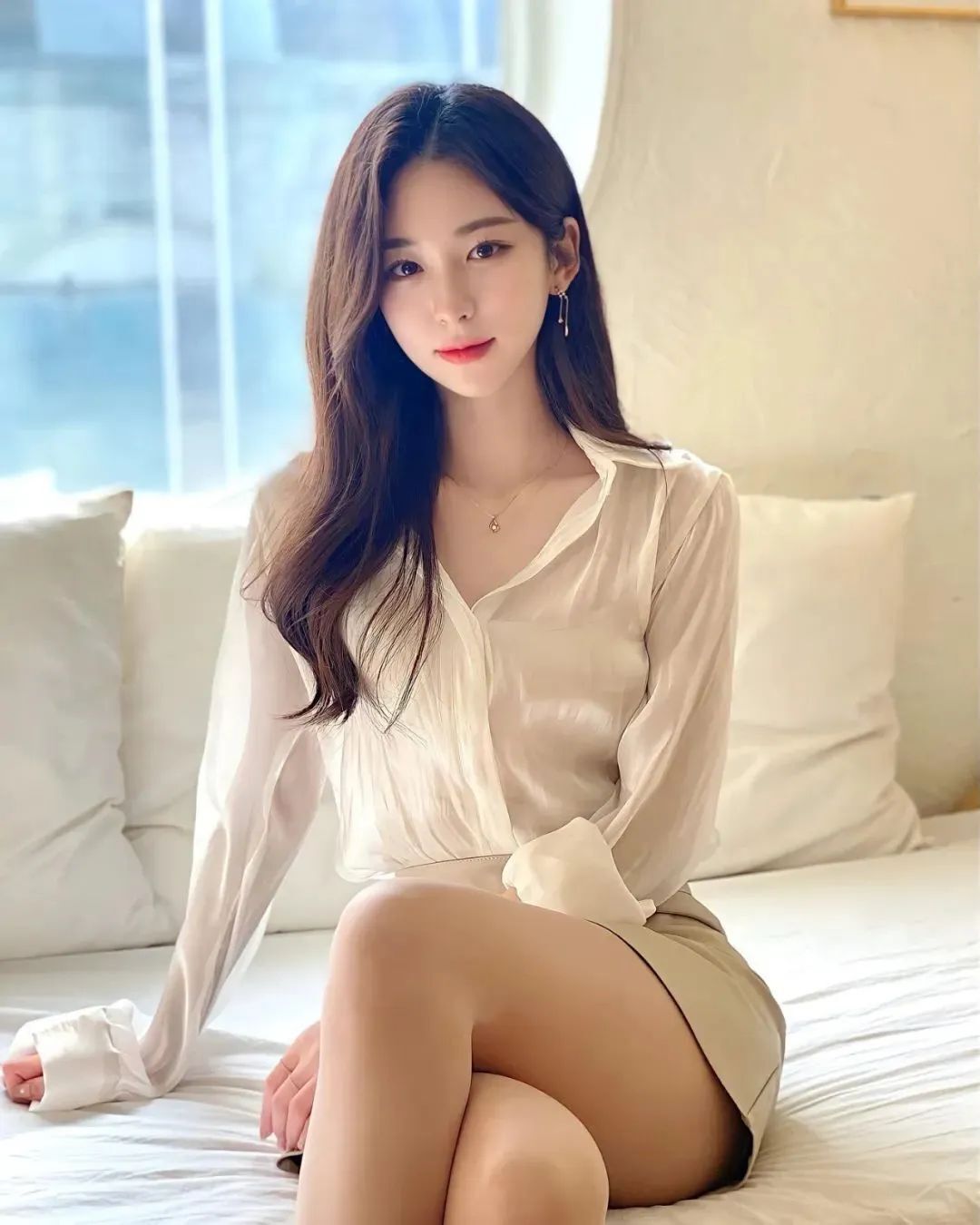 韩国网红naris，天生丽质的气质女神