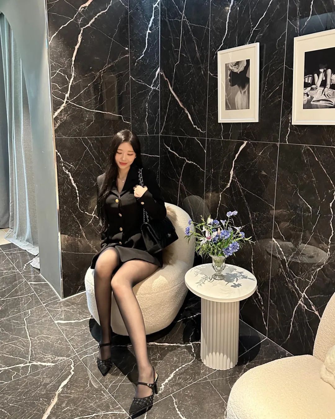 这腰臀比，还这样穿，这身材谁受得了！