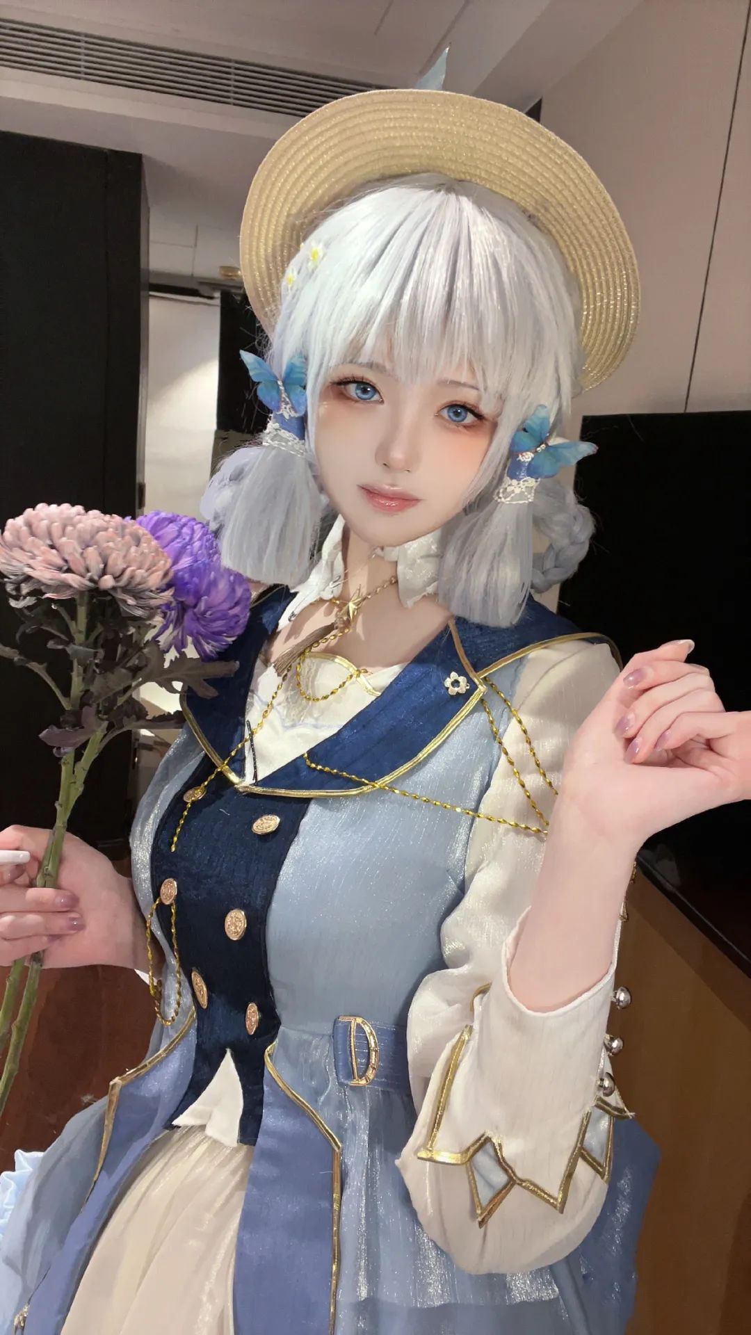 原神cos：包臀裙申鹤，花嫁神子，手拿皮带的雷神太涩了！