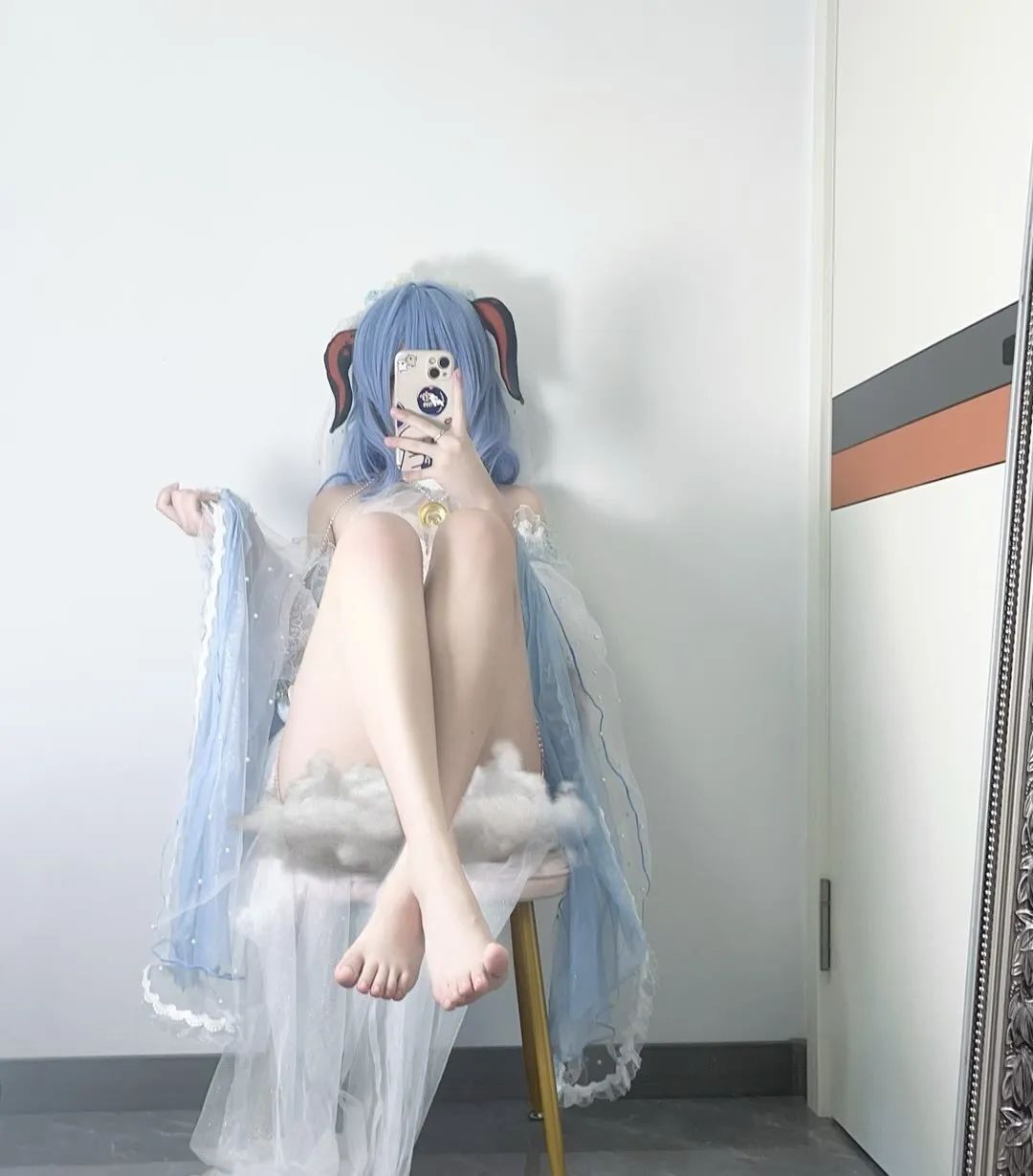 原神cos：肉丝+睡衣，甘雨太涩了！制服雷神，泳装申鹤草神真绝了！