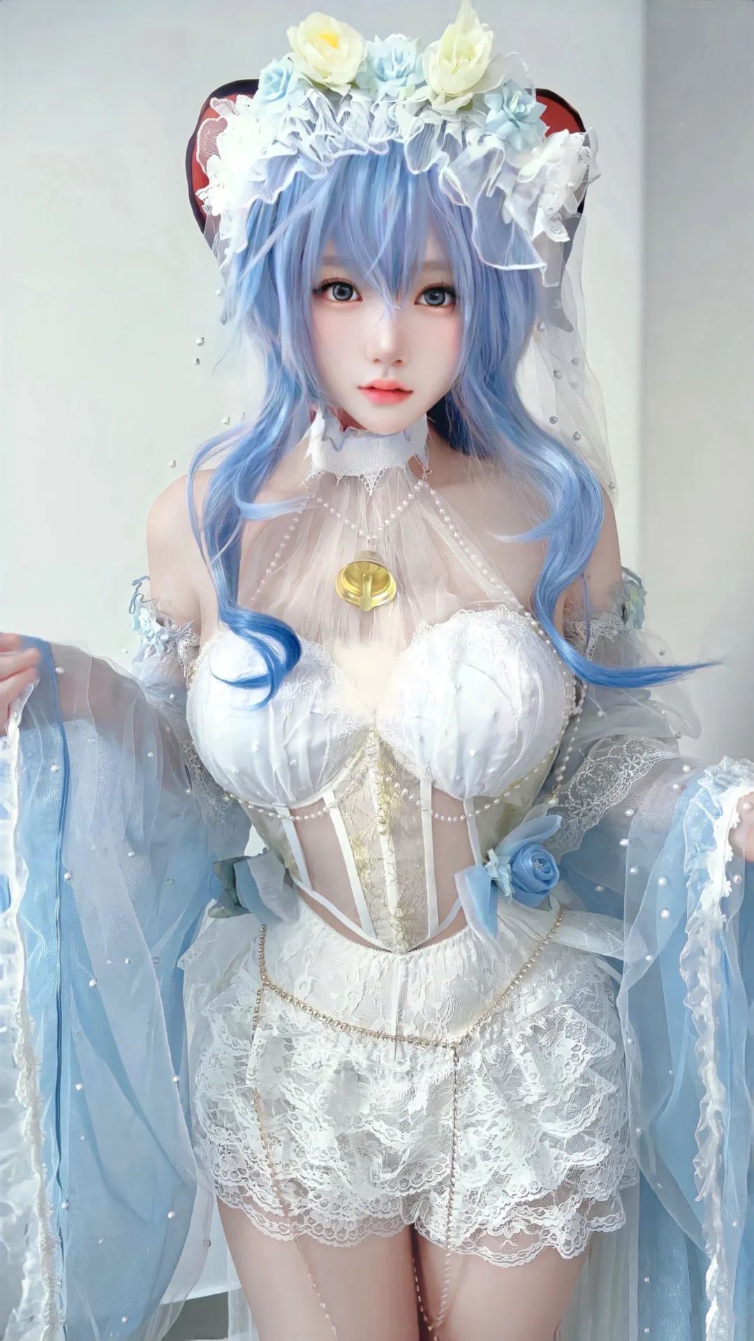 原神cos：绫华宵宫爆衣形态太美了！海边神子，清凉装甘雨真顶！
