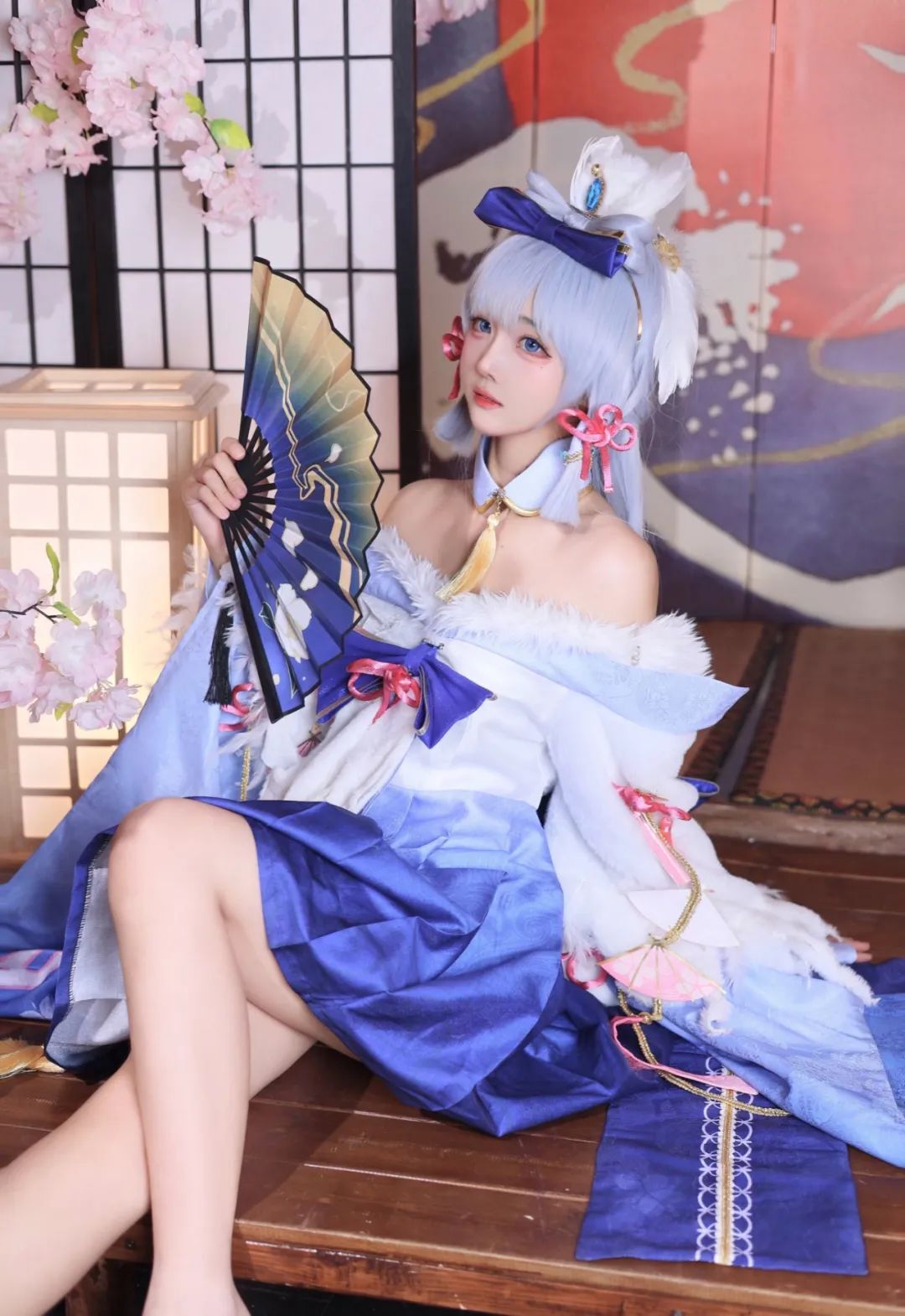 原神cos：白衬衣+短裙，优菈真是好身材！机车申鹤，旗袍雷神，花嫁神子美爆！