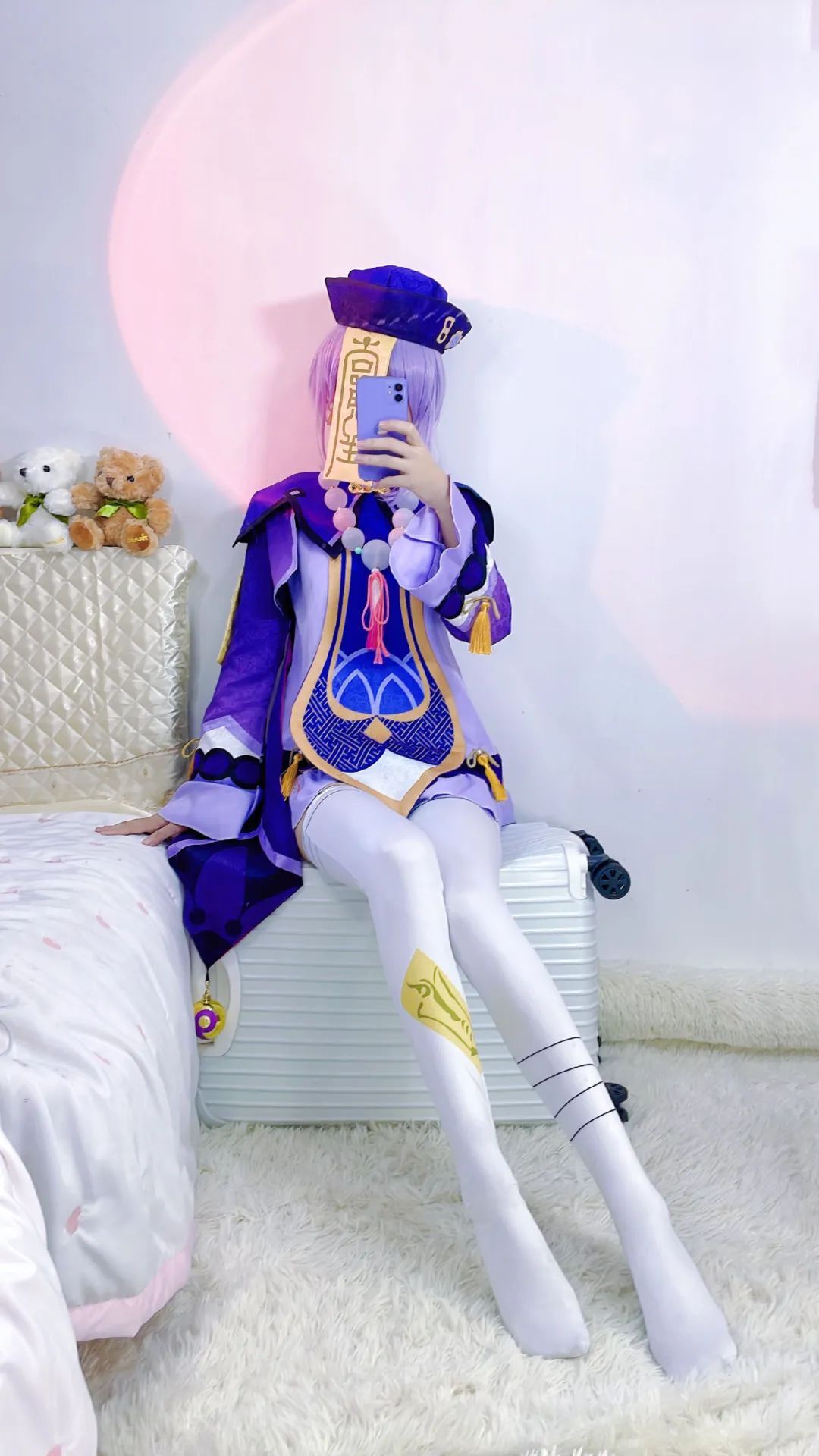 原神cos：女士大长腿太霸气了！秘书甘雨真乖巧！七七终于变大了！