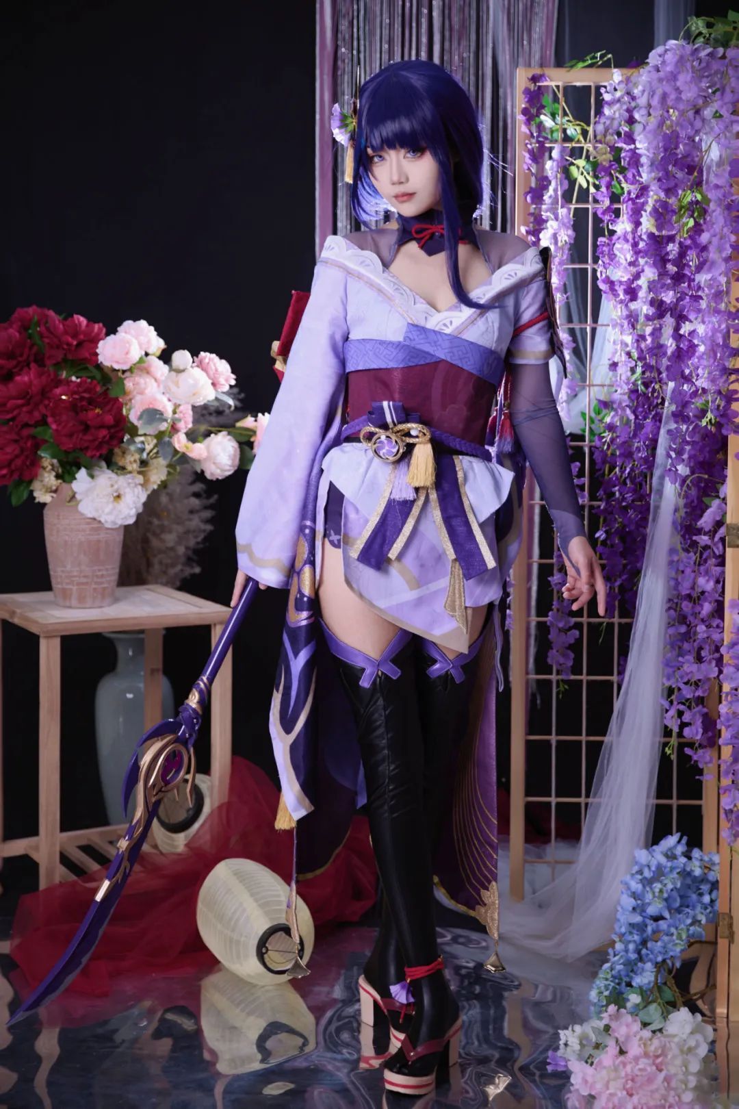 原神cos：大草神太御了！花嫁神子，女仆甘雨，蓝色包臀裙申鹤，更凸显身材！