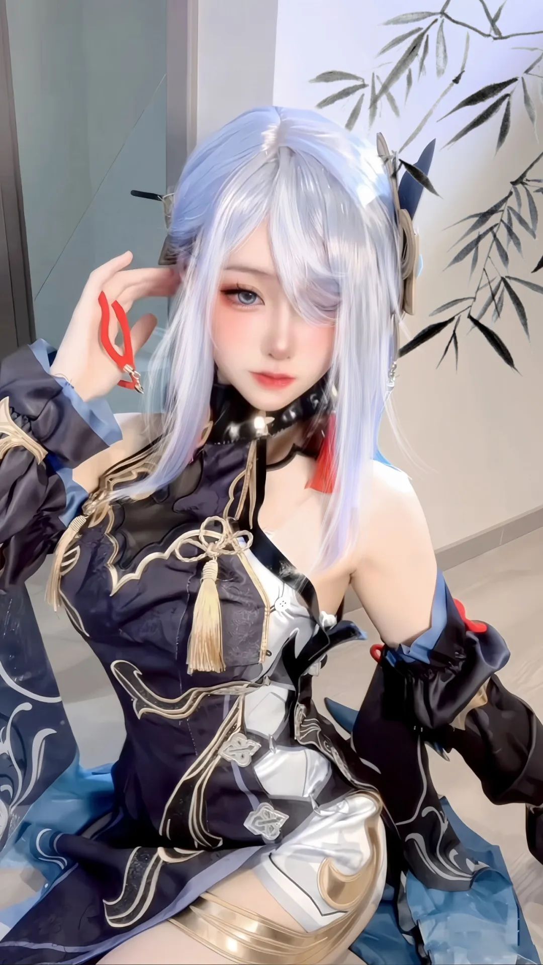 原神cos：泳装大草神，雪白护士装刻晴太顶了！女仆绫华心海太可爱了！