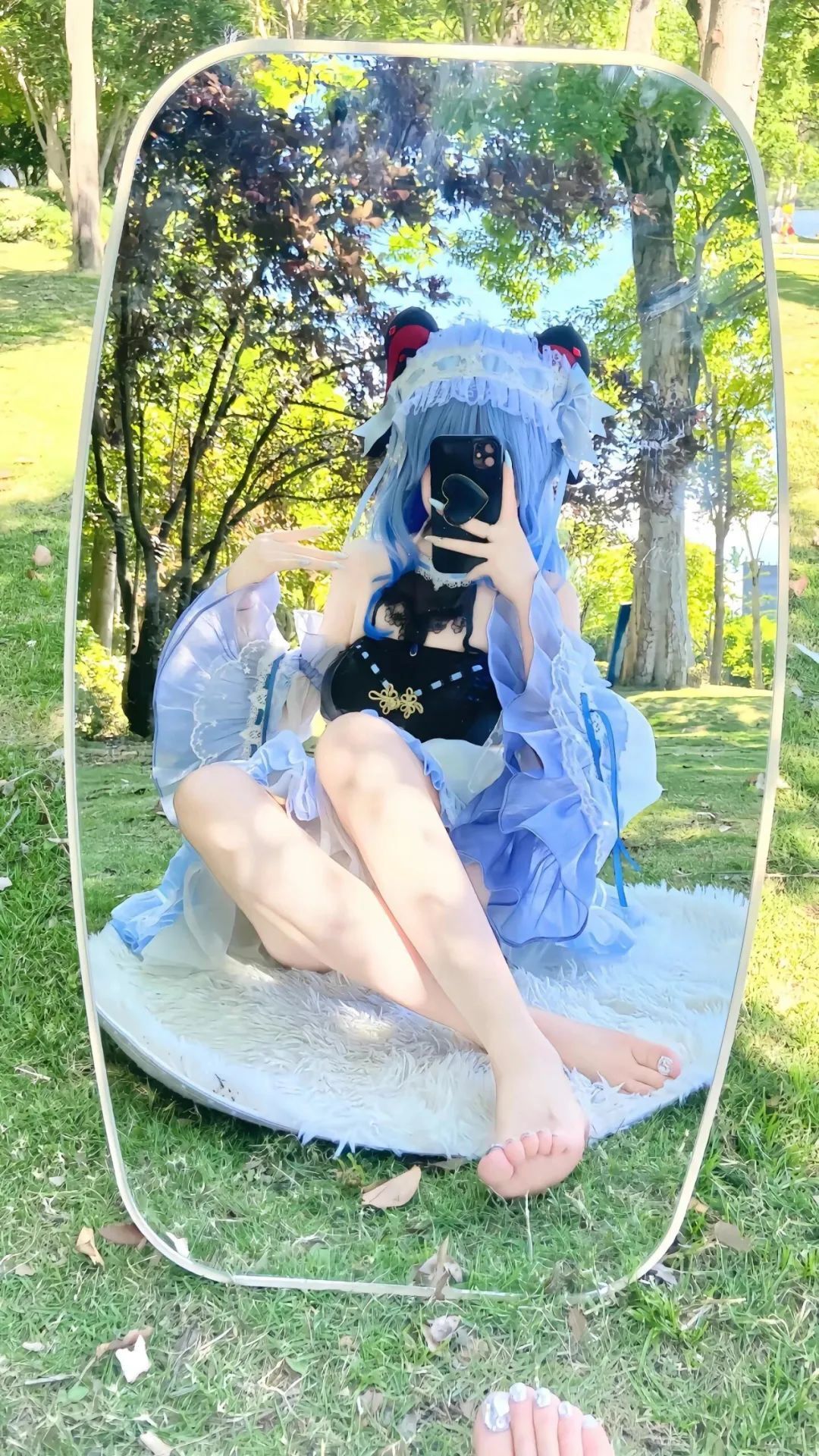 原神cos：白丝+双马尾，女仆装莫娜太可爱了！JK绫华，水手服芭芭拉让人狂喜！