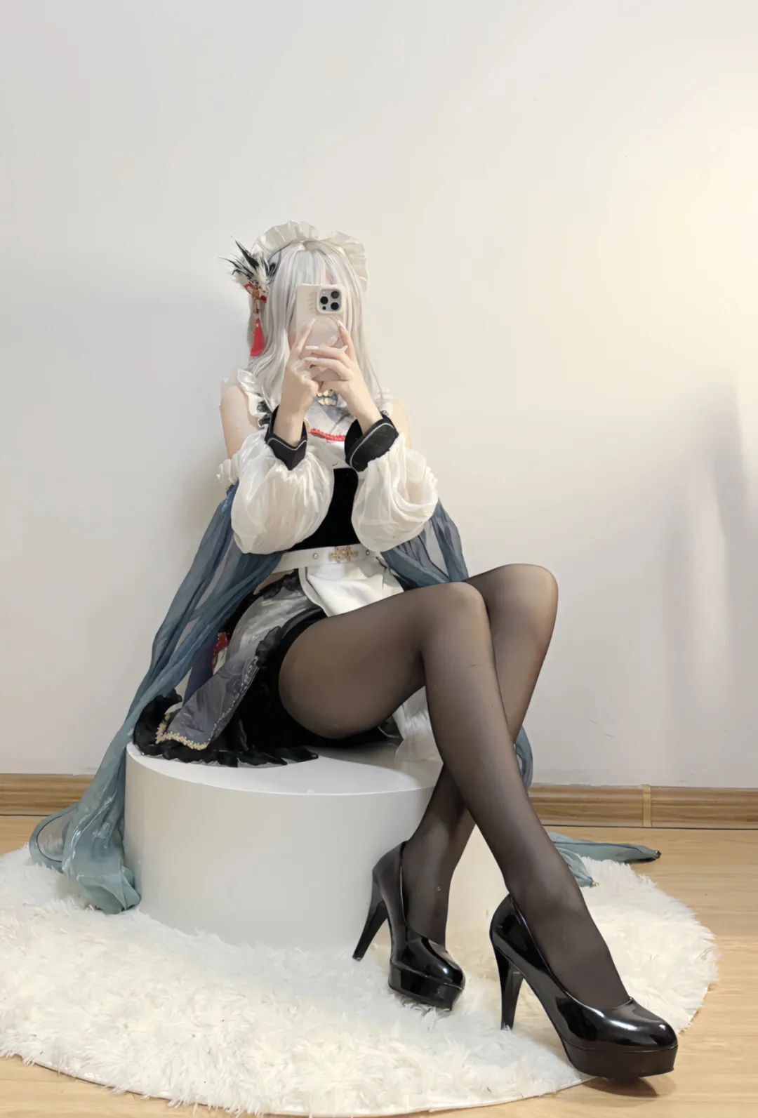 原神cos：睡衣+白丝，神子太顶了！黑丝旗袍申鹤，兔女郎甘雨，刻晴新服装真好看！